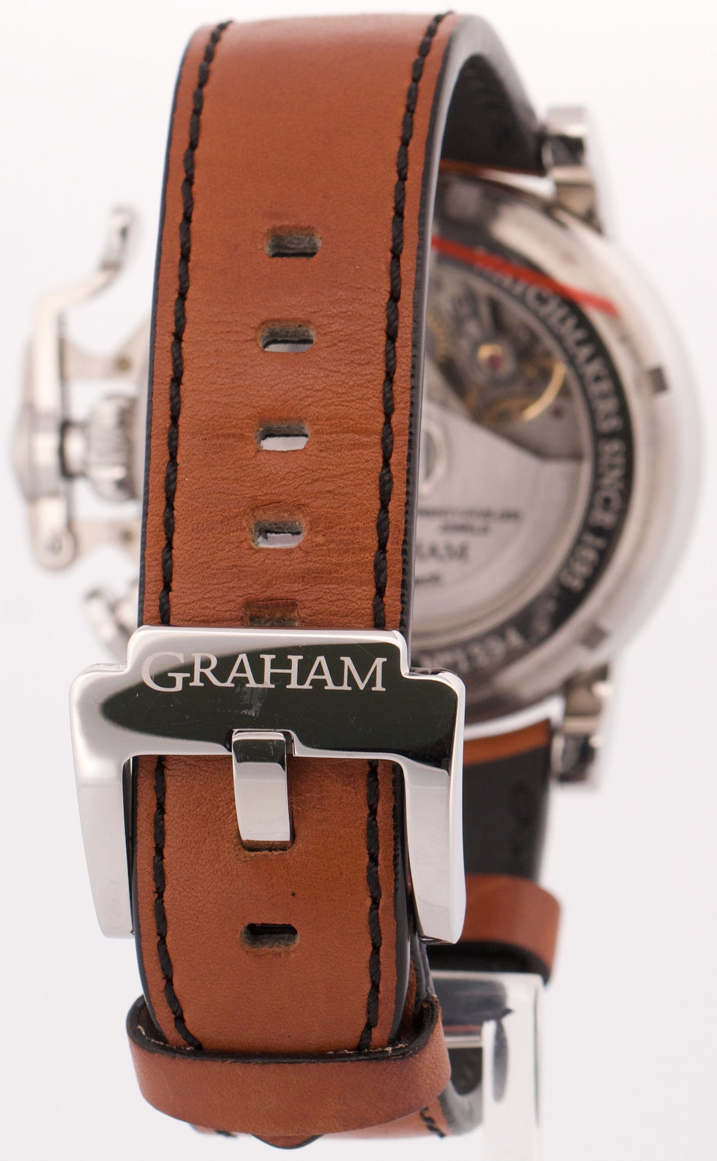 PAPERS Graham Chronofighter Vintage Steel BLACK 44mm 2CVAS.B03A Watch BOX