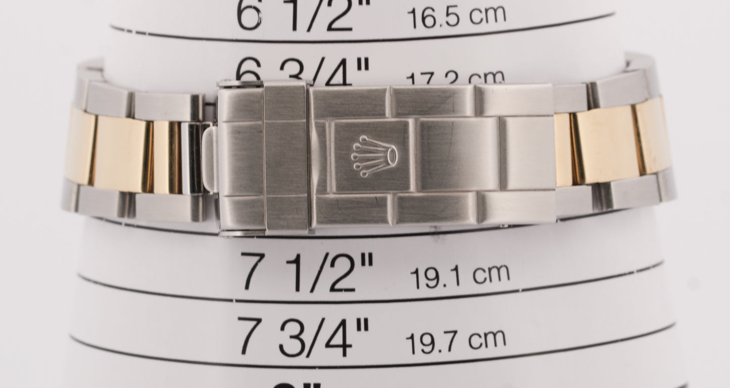 Rolex Submariner Date 40mm BLACK 18K Yellow Gold Stainless Steel 16613 Watch