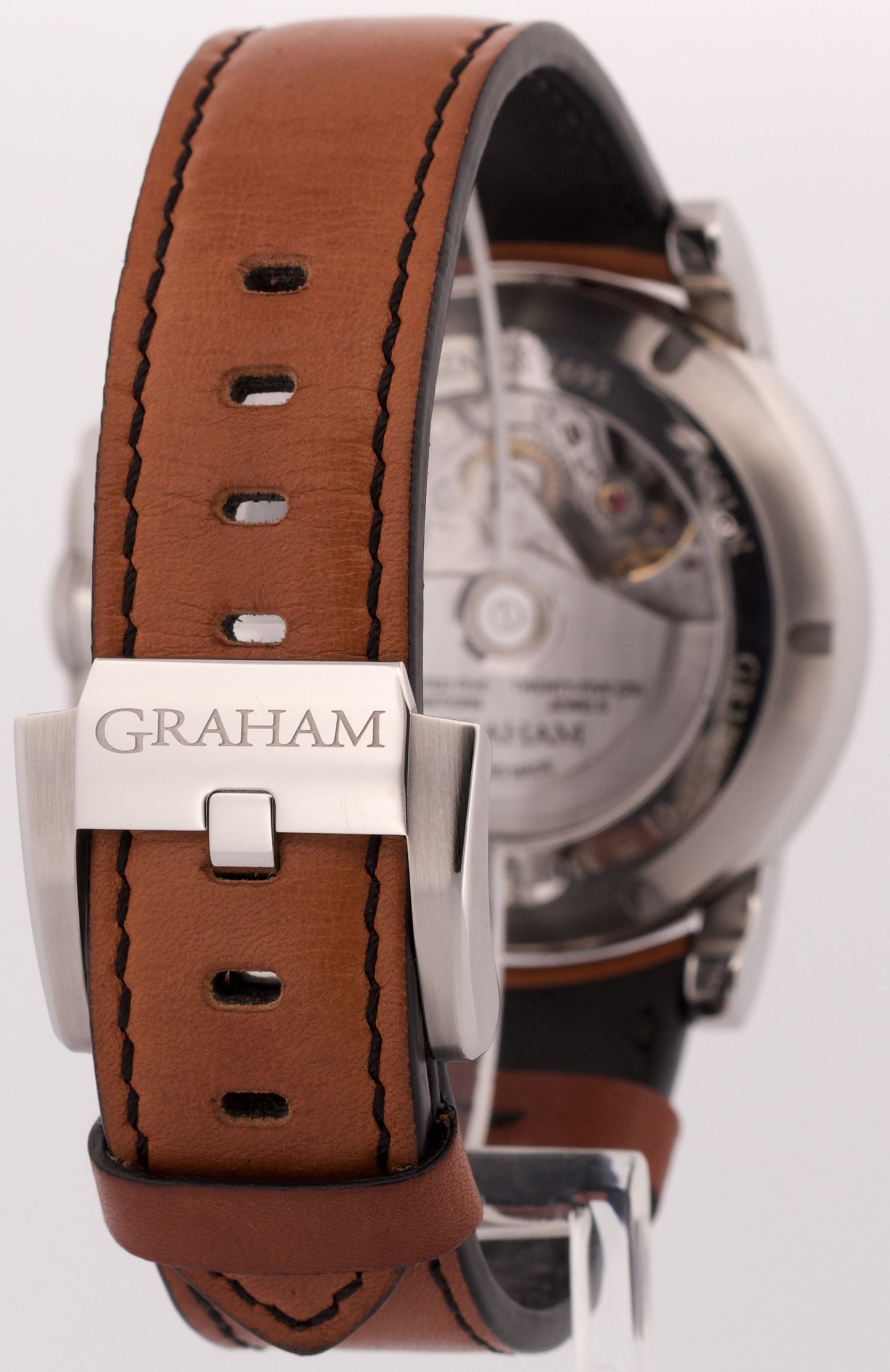 PAPERS Graham Chronofighter Vintage Steel BLACK 44mm 2CVAS.B03A Watch BOX