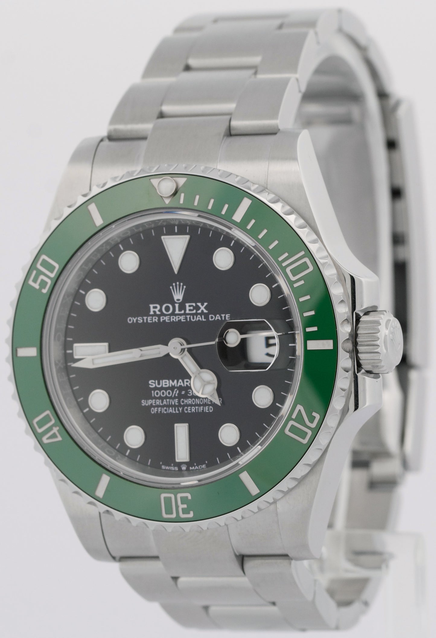 MINT 2024 PAPERS Rolex Submariner Date 41 KERMIT Green Steel 41mm 126610 LV BOX