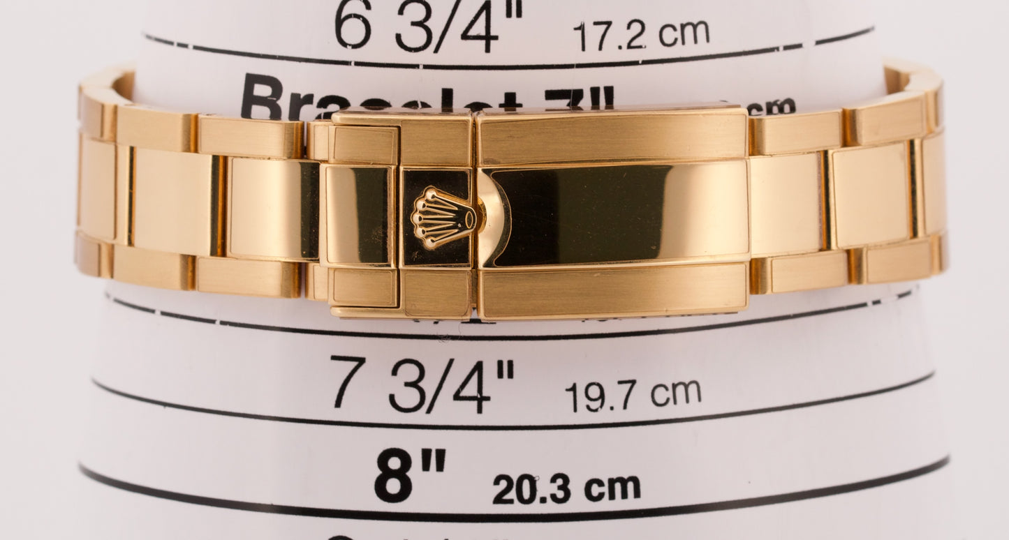 2025 RSC PAPERS Rolex GMT-Master II GREEN 18K Yellow Gold 40mm 116718 Watch BOX