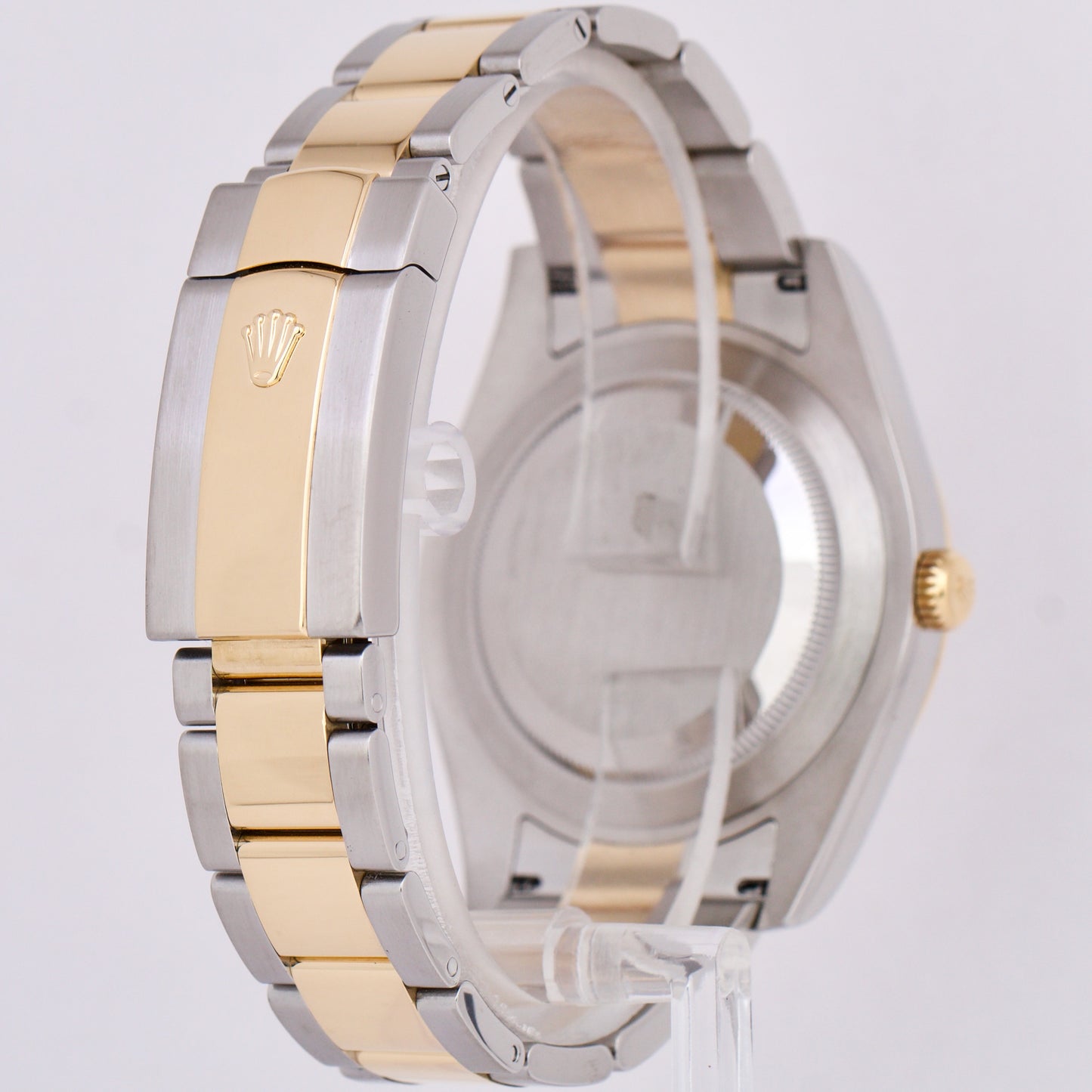 Rolex Datejust II 2 18K Two-Tone BLACK ROMAN Yellow Gold Steel 41mm Watch 116333
