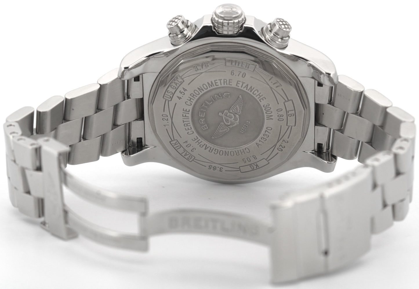 Breitling Super Avenger Chronograph MOTHER OF PEARL DIAMOND 48mm Steel A13370