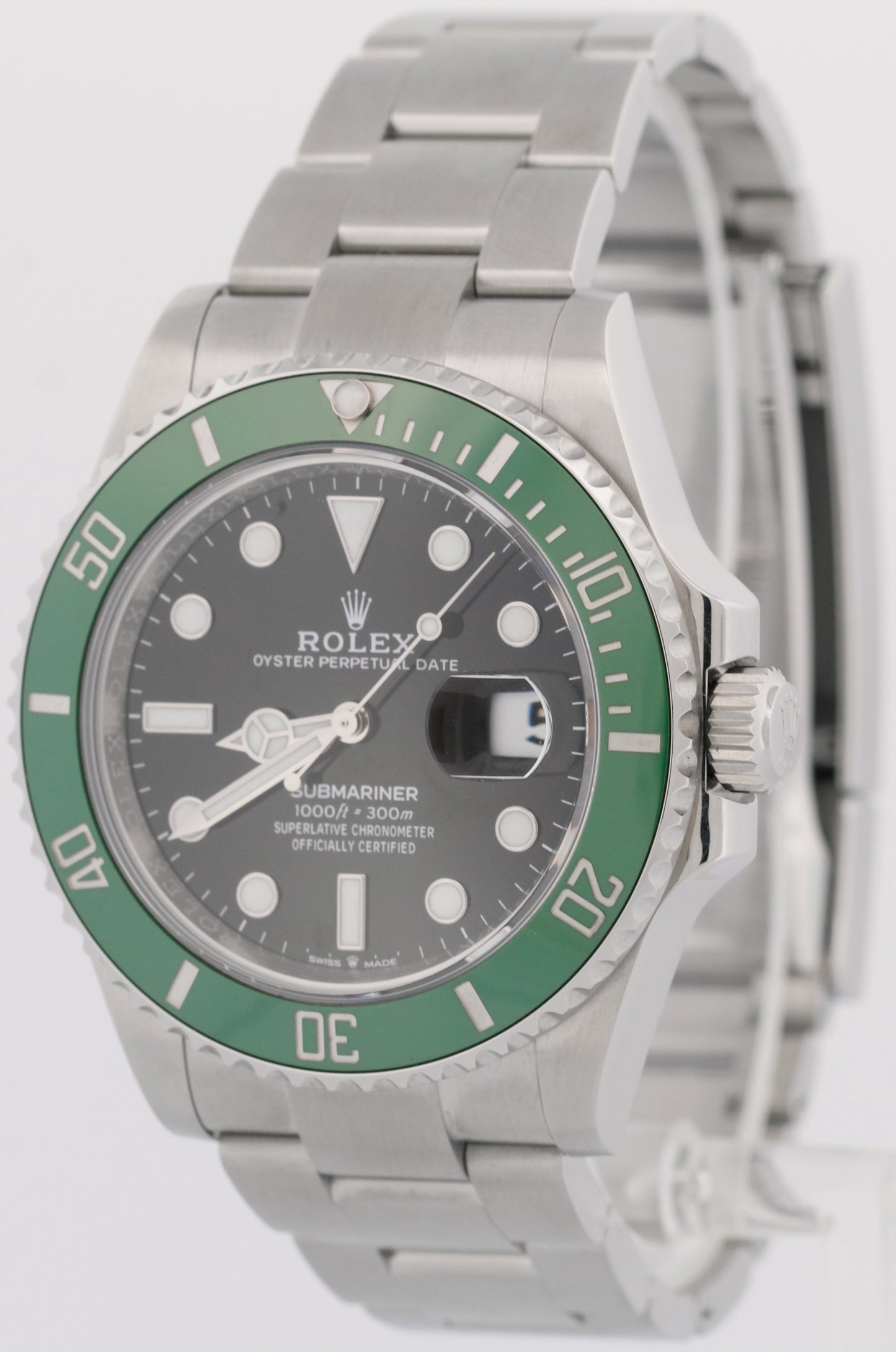 MINT 2023 PAPERS Rolex Submariner Date 41 KERMIT Green Steel 41mm 126610 LV BOX