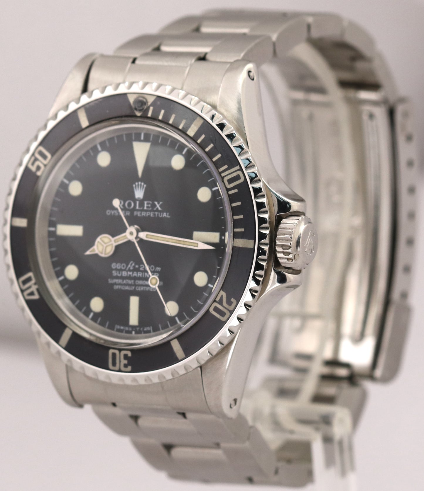 VINTAGE 1970 Rolex Submariner Stainless Steel PATINA 40mm Oyster Dive 5512 Watch