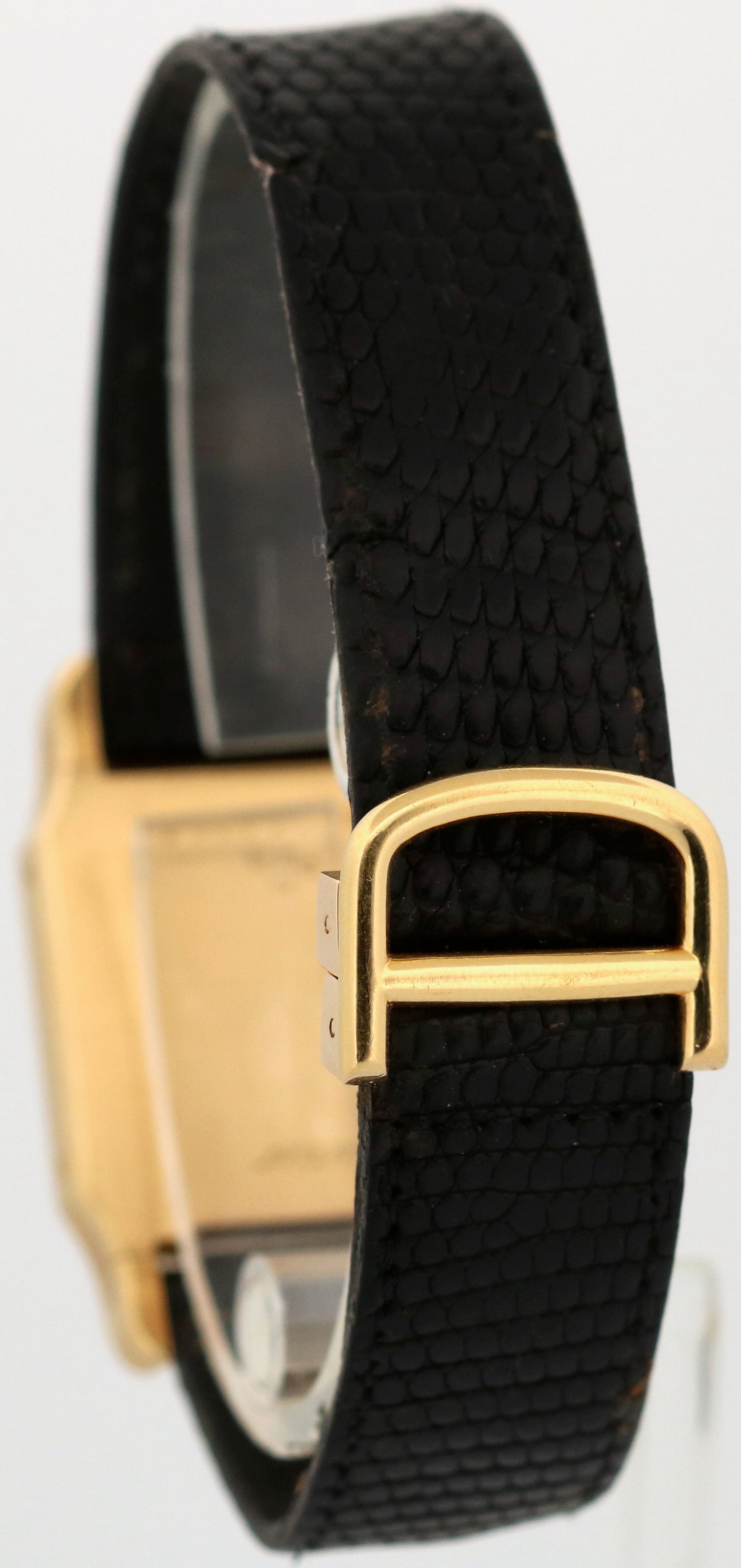 PAPERS Cartier Santos Dumont 78097 18K Yellow Gold 24.5mm Manual Leather BOX