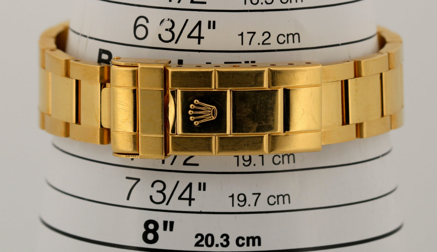 UNPOLISHED 1993 Rolex Submariner Date 18K Yellow Gold BLUE 40mm 16618 Watch