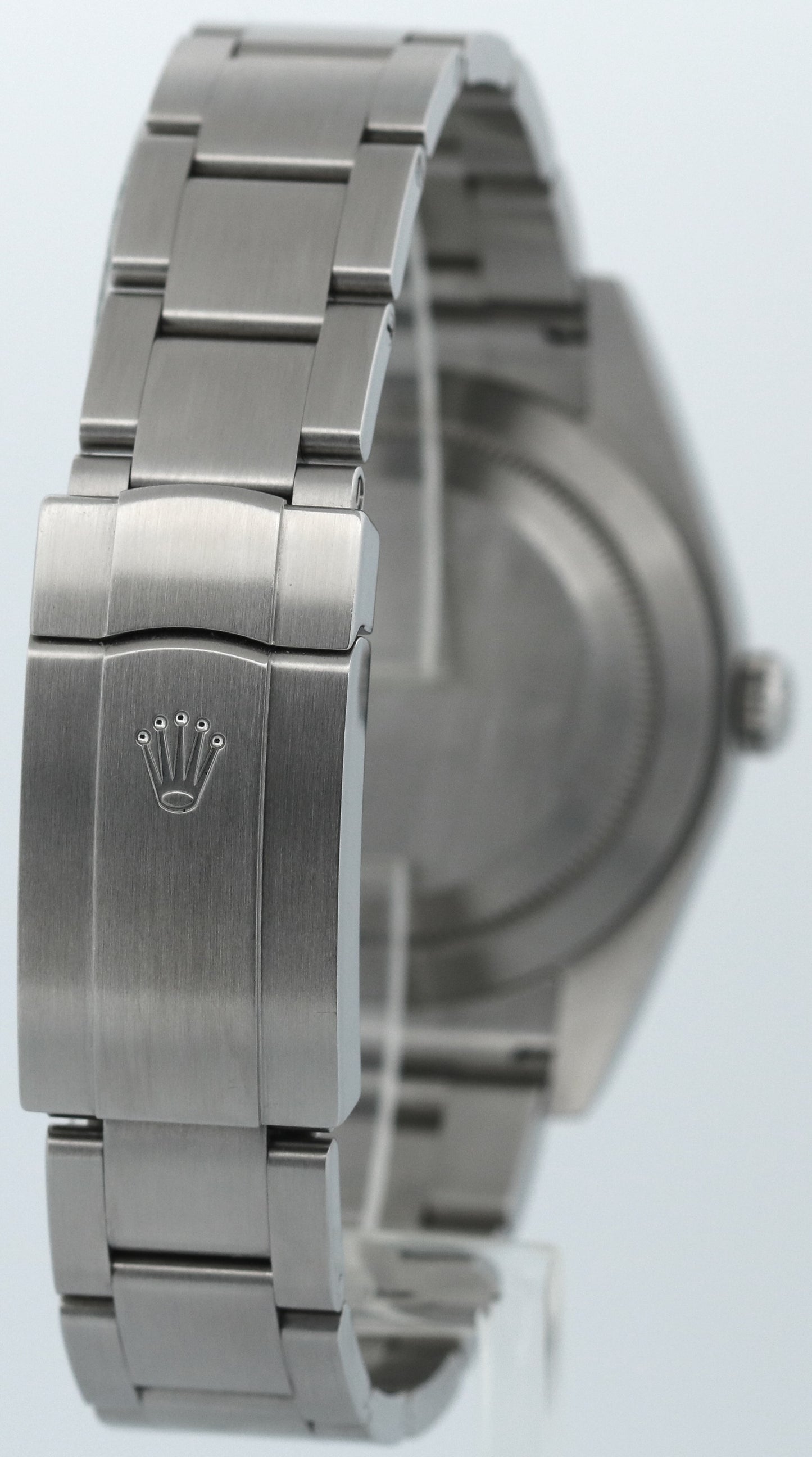 UNPOLISHED Rolex Oyster Perpetual PURPLE GRAPE 39mm Stainless Steel 114300 BOX