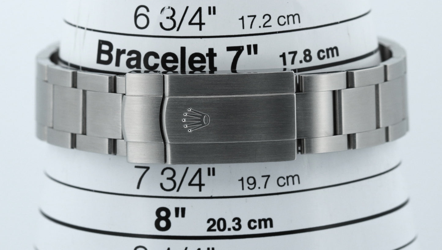 UNPOLISHED Rolex Oyster Perpetual PURPLE GRAPE 39mm Stainless Steel 114300 BOX