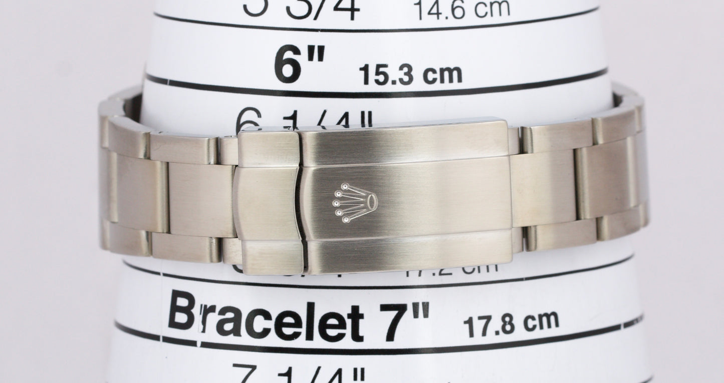 MINT PAPERS Rolex Oyster Perpetual GRAPE Purple Stainless 3-6-9 36mm 116000 BOX