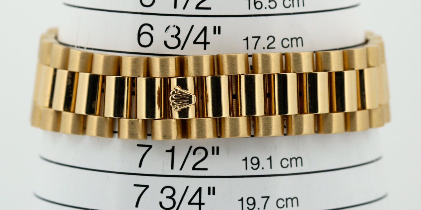 VINTAGE 1979 Rolex Day-Date President CHAMPAGNE 36mm 18K Yellow Gold 18038 Watch