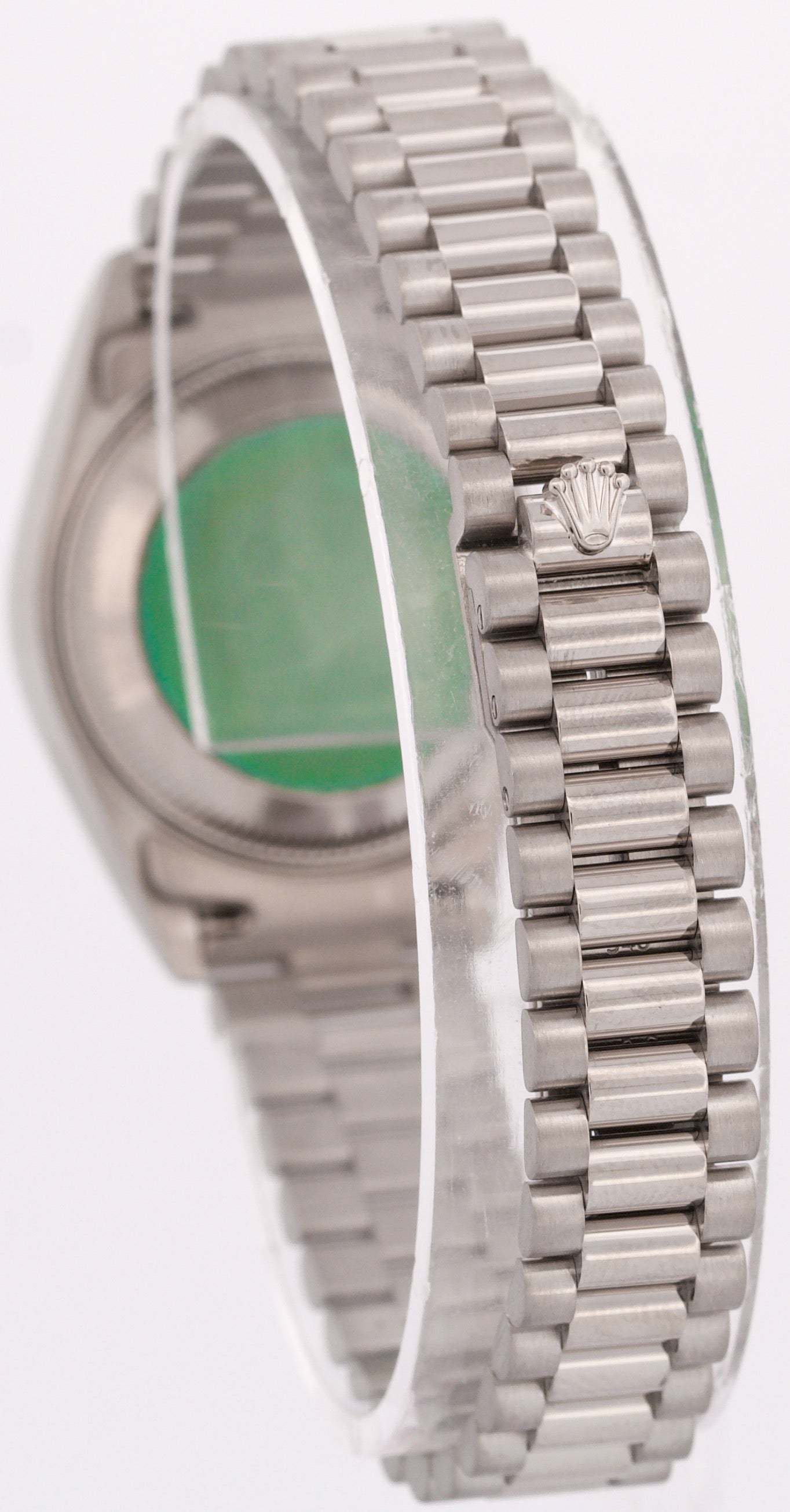 PAPERS Rolex DateJust President 26mm FACTORY SILVER DIAMOND 18K Gold 69179 BOX