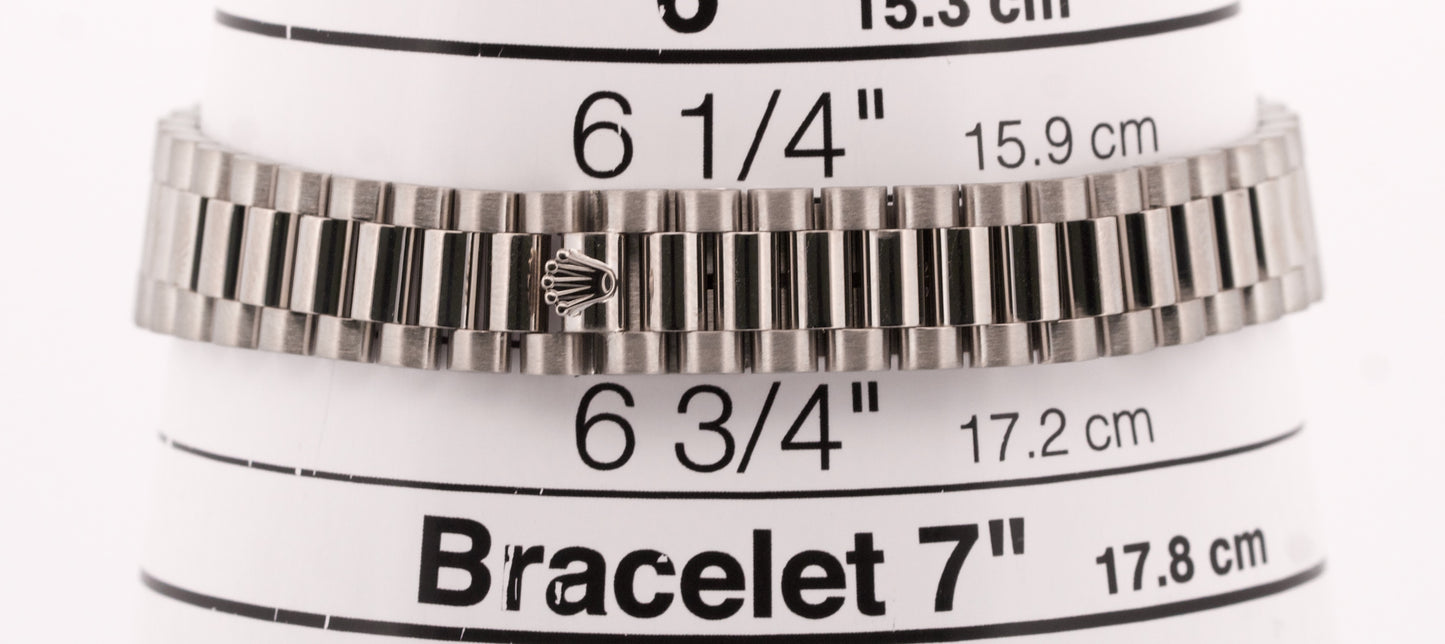PAPERS Rolex DateJust President 26mm FACTORY SILVER DIAMOND 18K Gold 69179 BOX