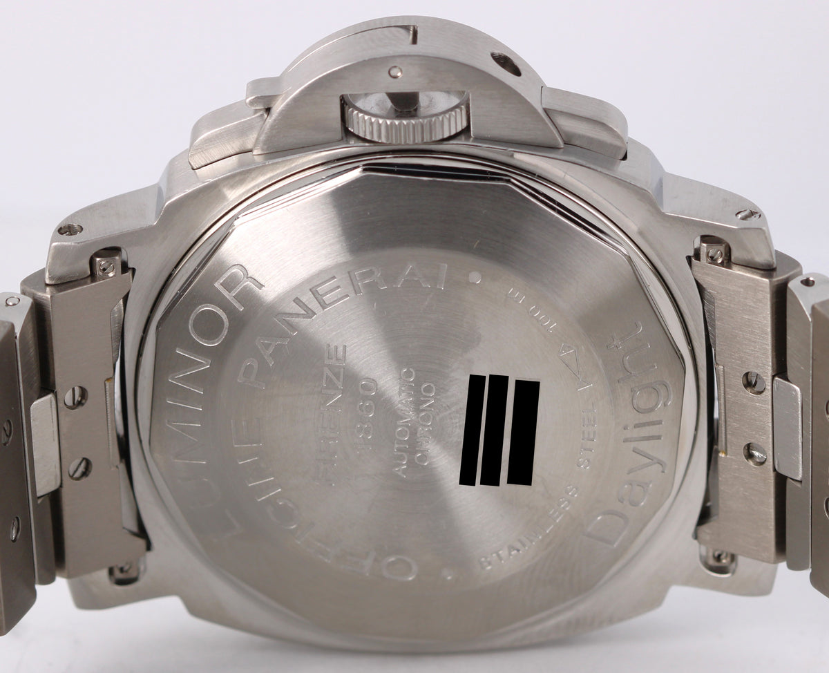 2006 Panerai Luminor Daylight PAM00236 Black 44mm Steel Watch Box Papers