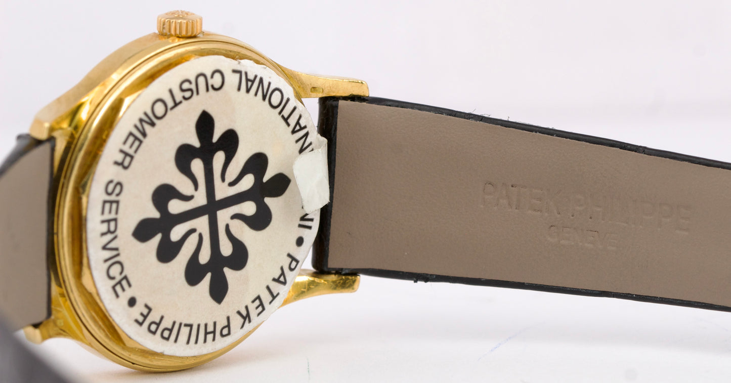 SERVICED Patek Philippe Calatrava 18K Yellow Gold 33.5mm Automatic 3514 Watch