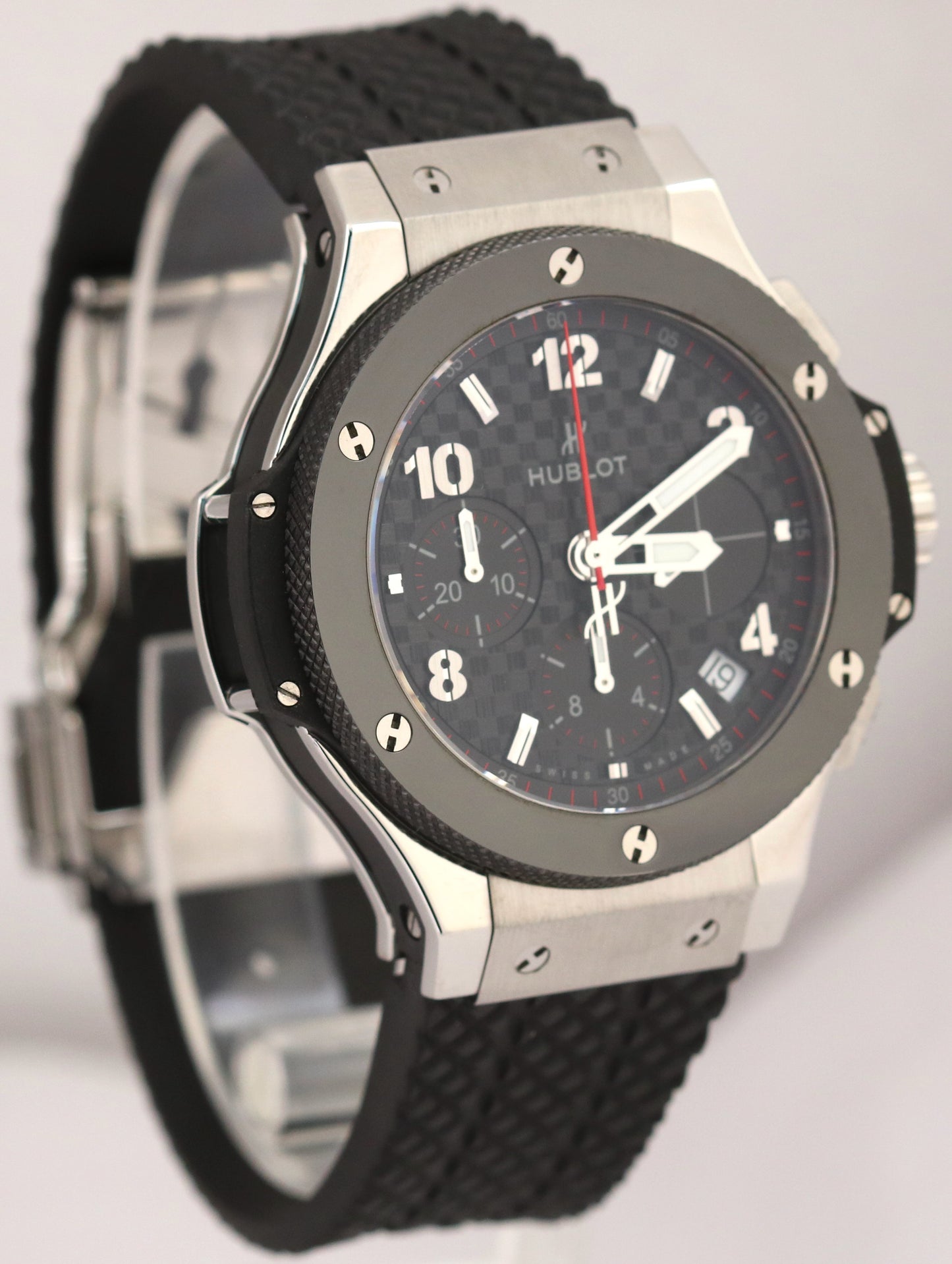 MINT Hublot Big Bang Black Original 341.SB.131.RX Black Steel Ceramic 41mm Watch