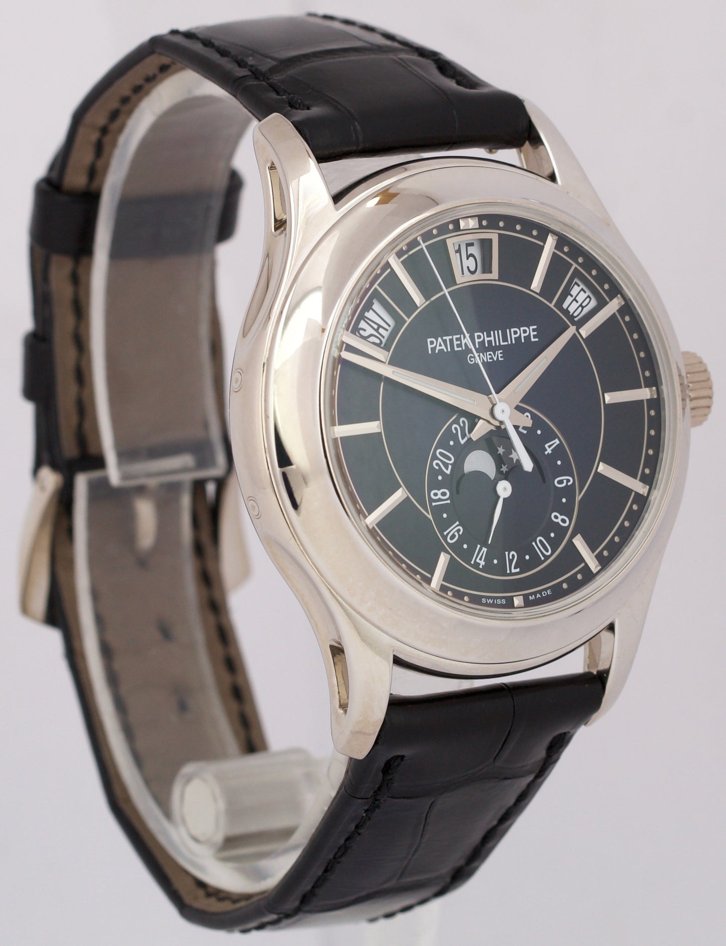 2020 PAPERS Patek Philippe Annual Calendar BLUE 18K Gold 40mm 5205G Watch BOX