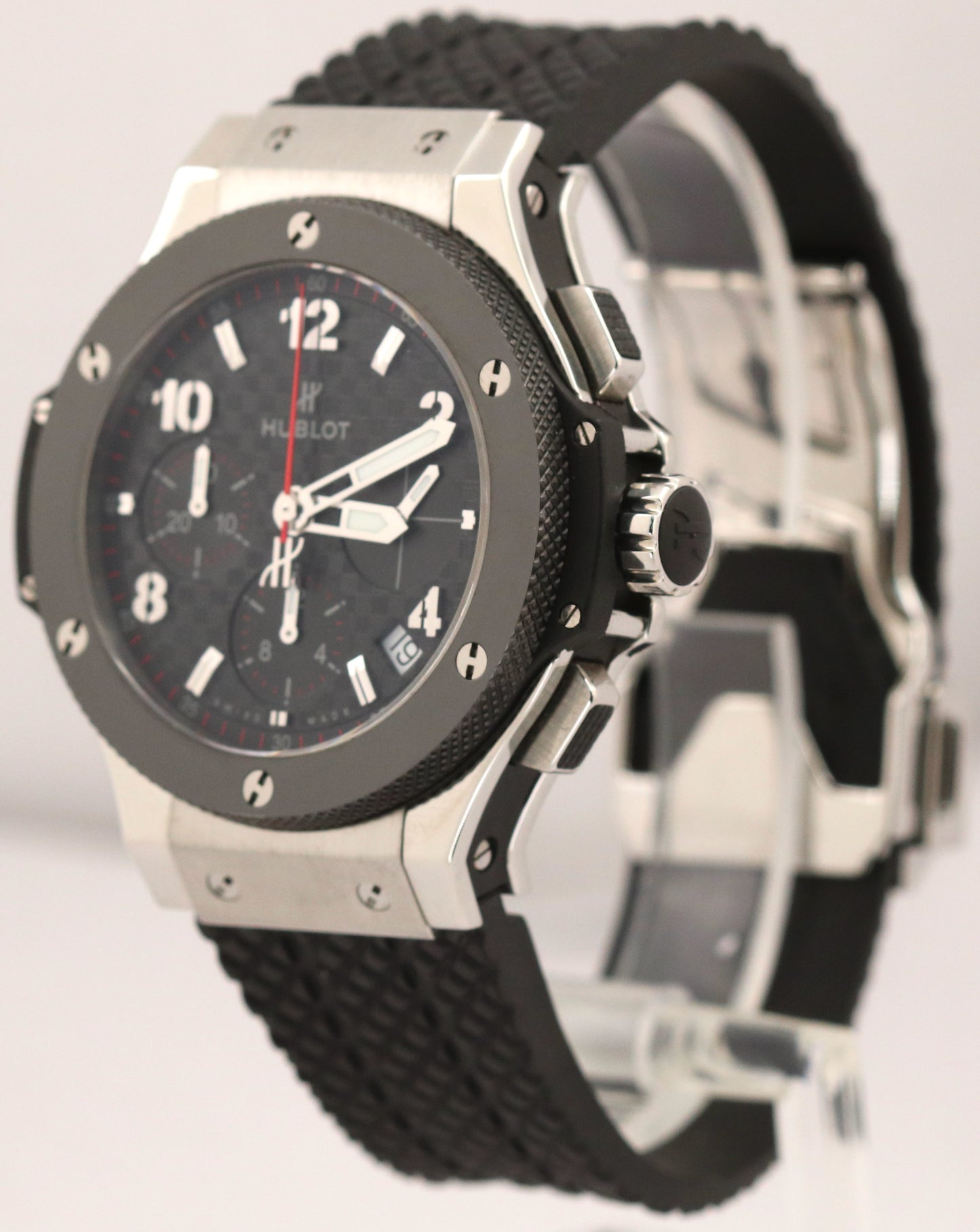 MINT Hublot Big Bang Black Original 341.SB.131.RX Black Steel Ceramic 41mm Watch