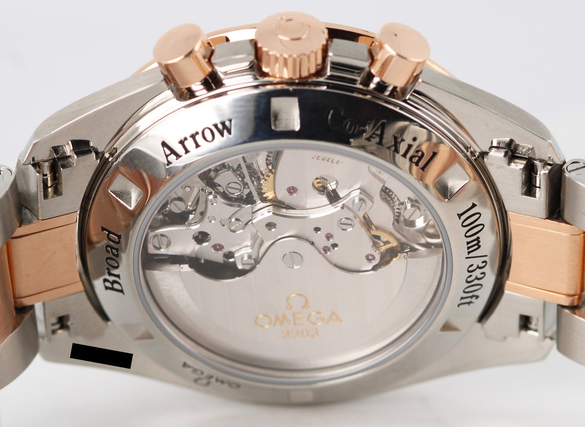 Omega Speedmaster 1957 Broad Arrow 321.90.42.50.13.001 Two-Tone Gold Brown 42mm