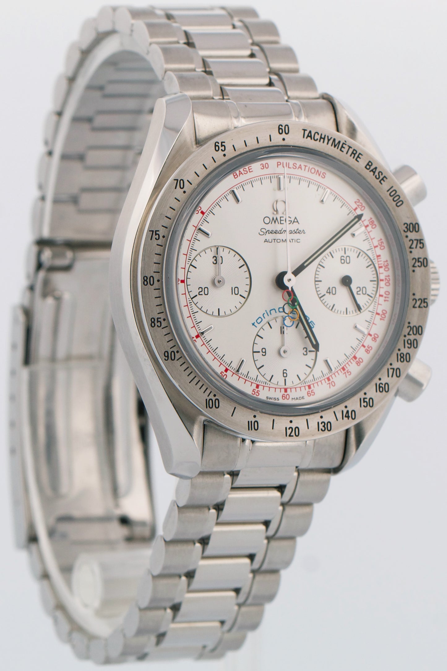 PAPERS Omega Speedmaster Reduced TORINO OLYMPICS 39mm Chronograph 3538.30 BOX