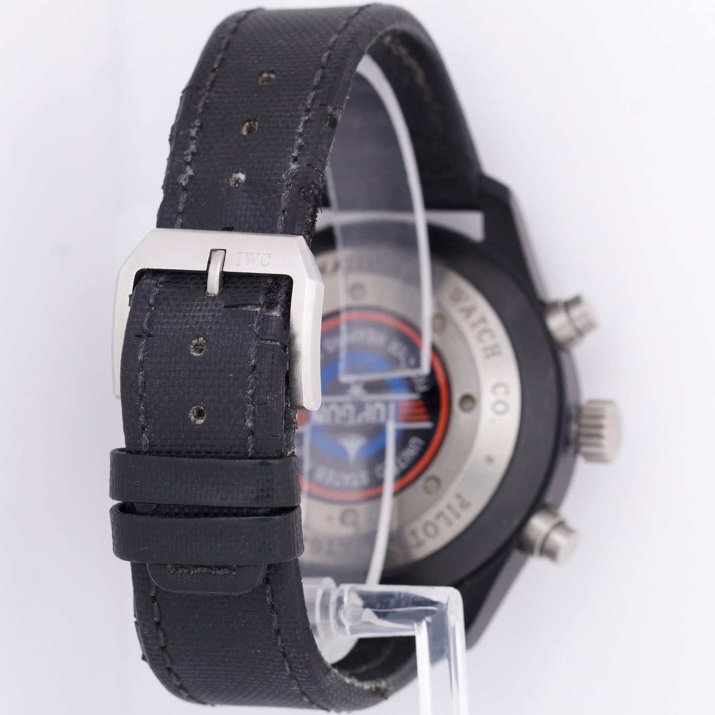 IWC Pilot TOP GUN Double Chronograph 46mm Black Ceramic Titanium Date IW379901