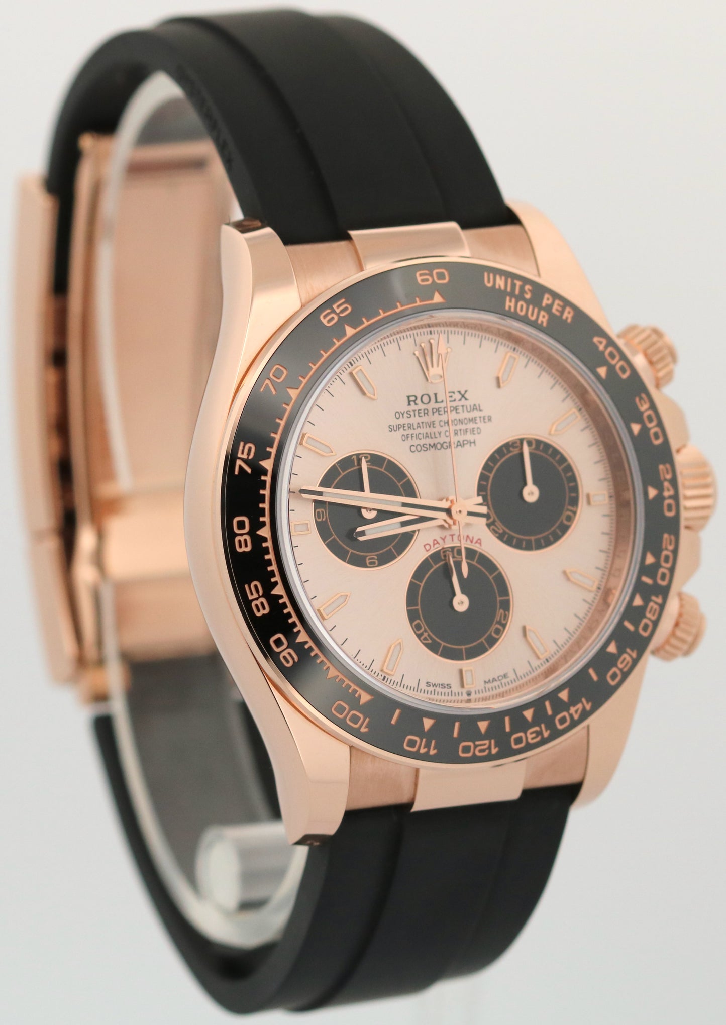 NEW UNWORN PAPERS Rolex Daytona Cosmograph 18K SUNDUST Oysterflex 126515 BOX