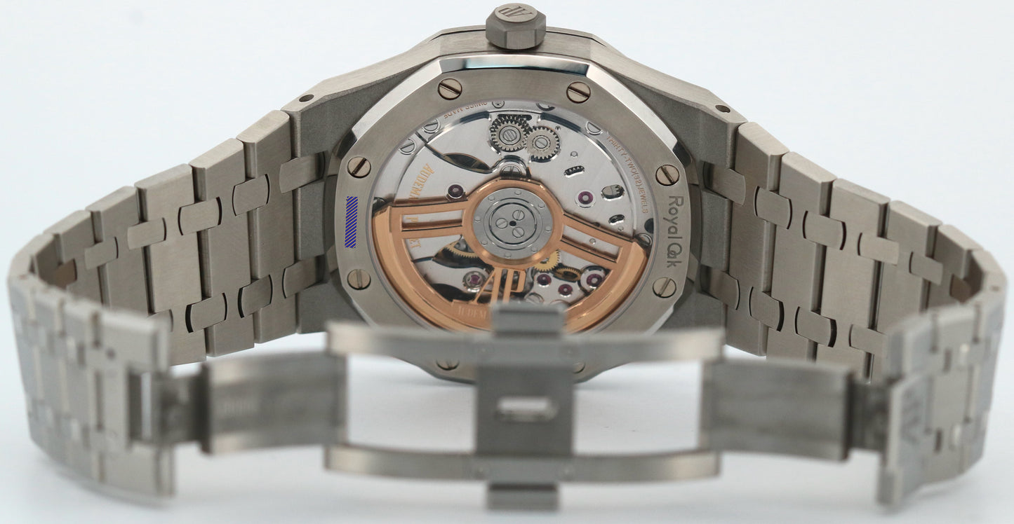 2023 PAPERS Audemars Piguet Royal Oak GREEN 41mm Steel 15510ST.OO.1320ST.09 BOX