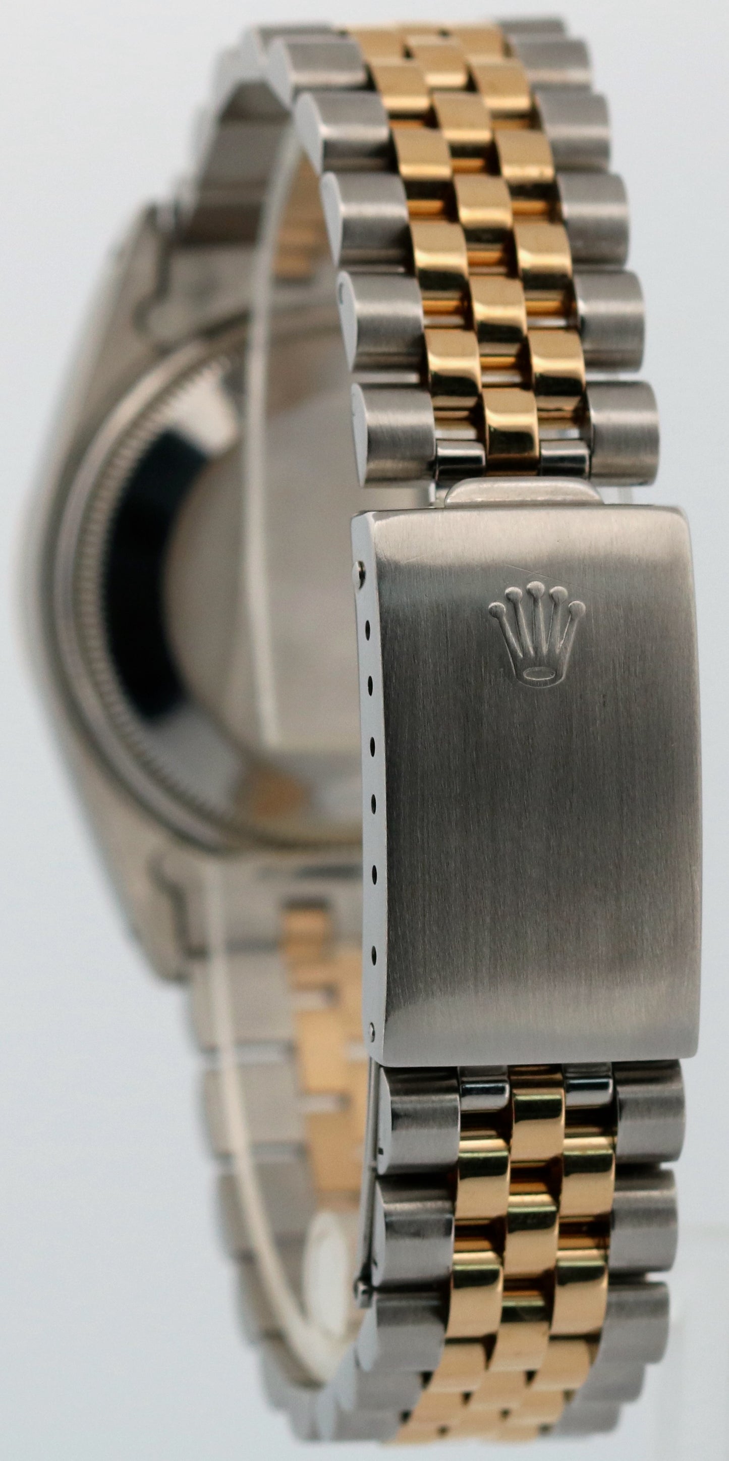 Rolex Oyster Perpetual Date 34mm CHAMPAGNE DIAMOND 18K Gold Steel JUBILEE 15053