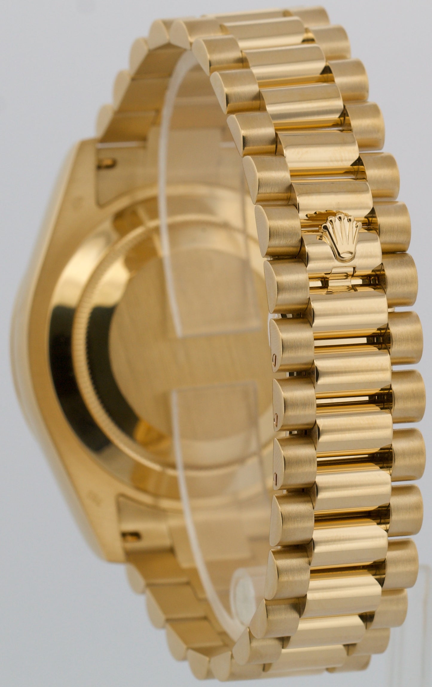 Rolex Day-Date II President 41mm CHAMPAGNE DIAMOND 18K Yellow Gold 218238 BOX