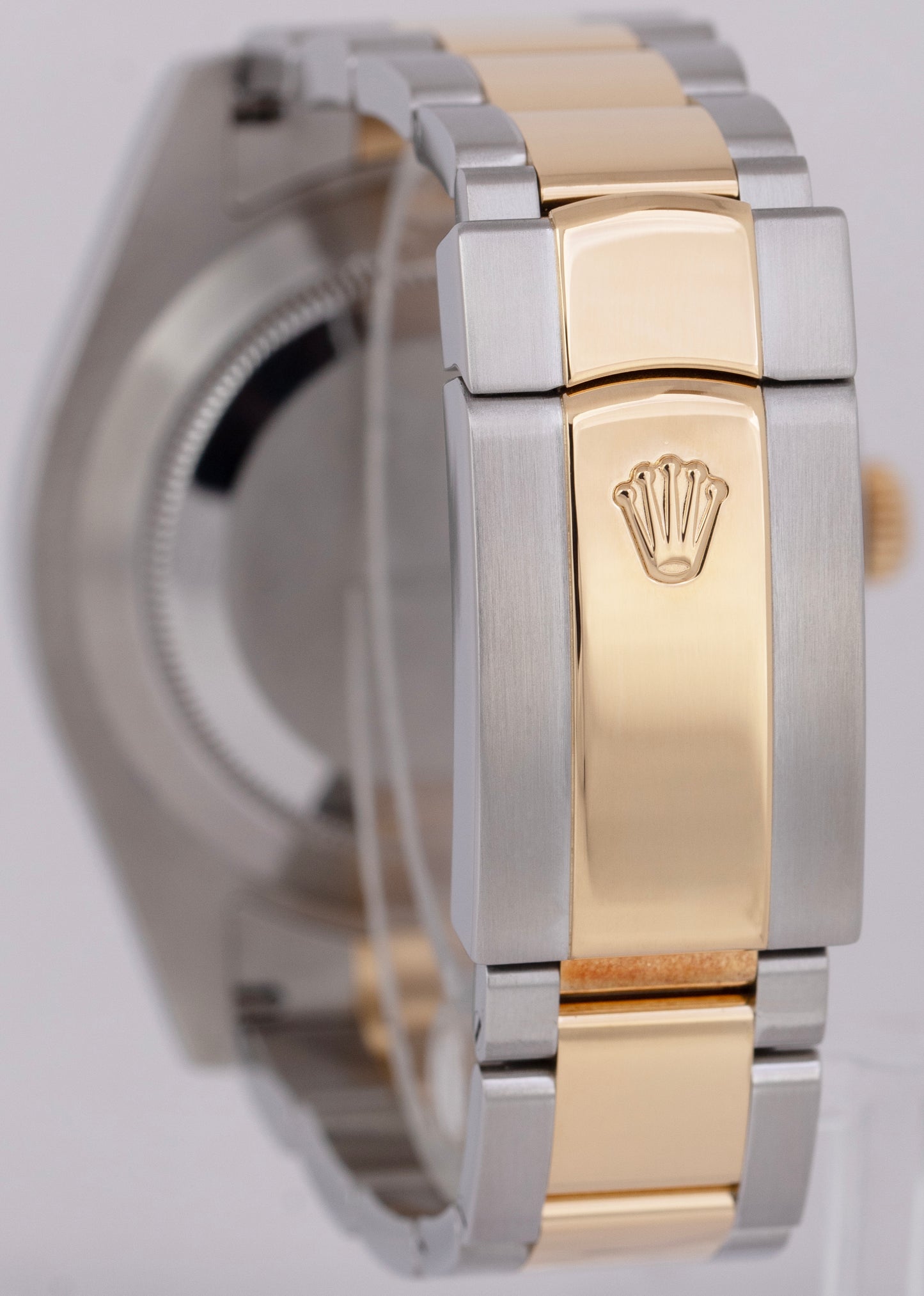 Rolex Datejust II Black Roman Two-Tone 18K Yellow Gold Stainless 41mm 116333