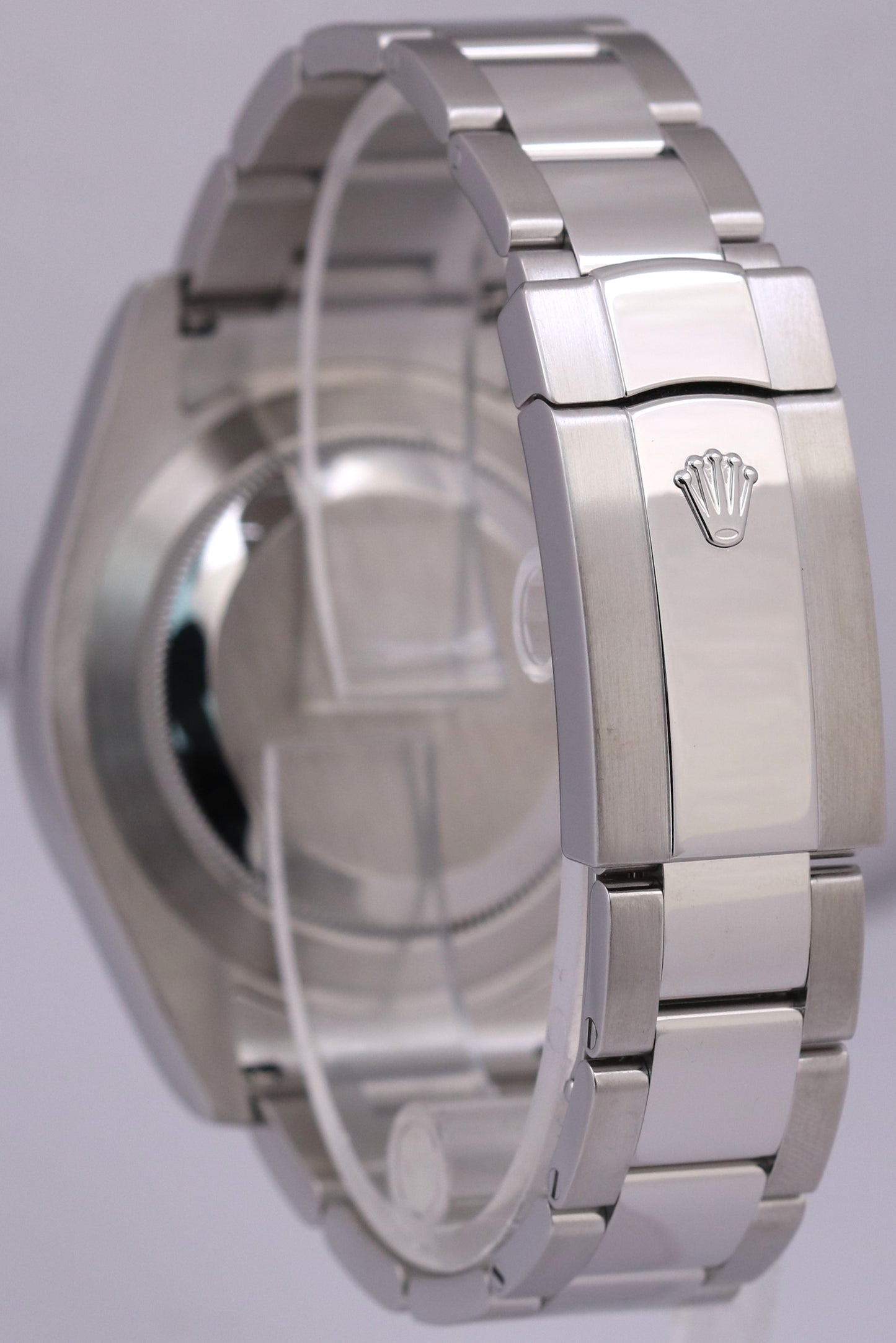 MINT Rolex DateJust II 41mm BLACK Stainless Steel Smooth Oyster 116300 Watch