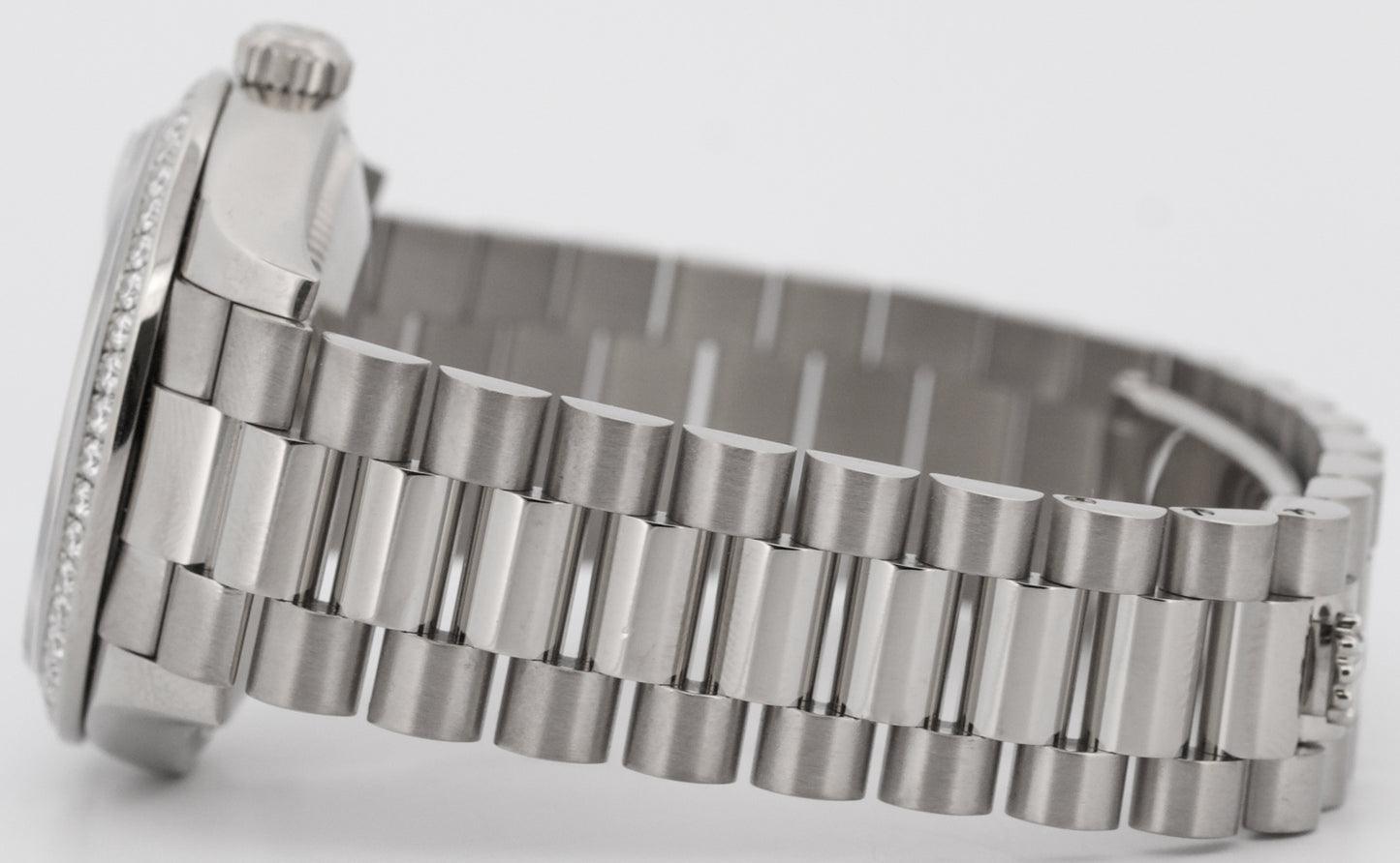 PAPERS Rolex DateJust President 31mm 18k FACTORY RHODIUM DIAMOND 278289RBR BOX