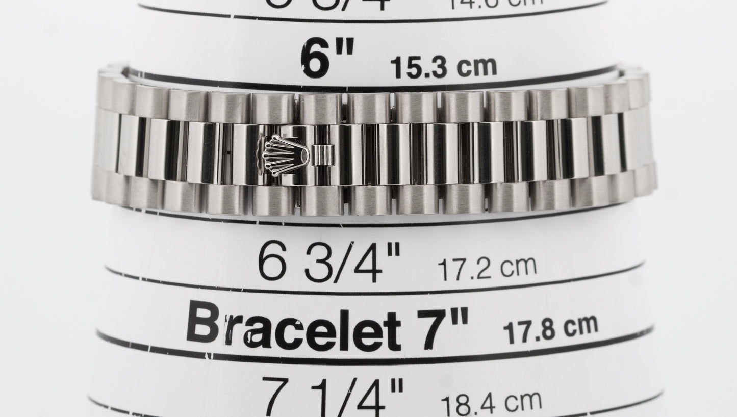 PAPERS Rolex DateJust President 31mm 18k FACTORY RHODIUM DIAMOND 278289RBR BOX
