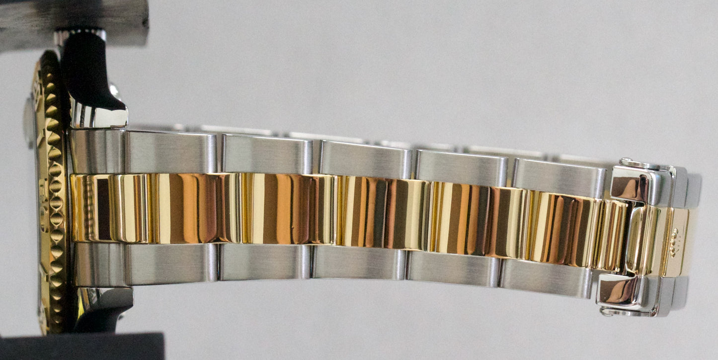 Rolex Yacht-Master BLUE 18K Yellow Gold Stainless Steel 35mm Two-Tone 168623