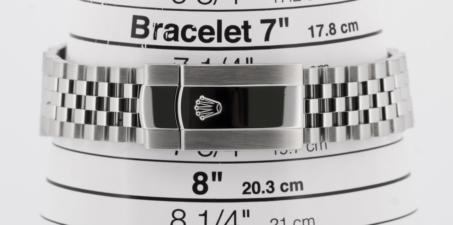2023 PAPERS Rolex DateJust 41mm RHODIUM DIAMOND 18K Steel JUBILEE 126334 BOX