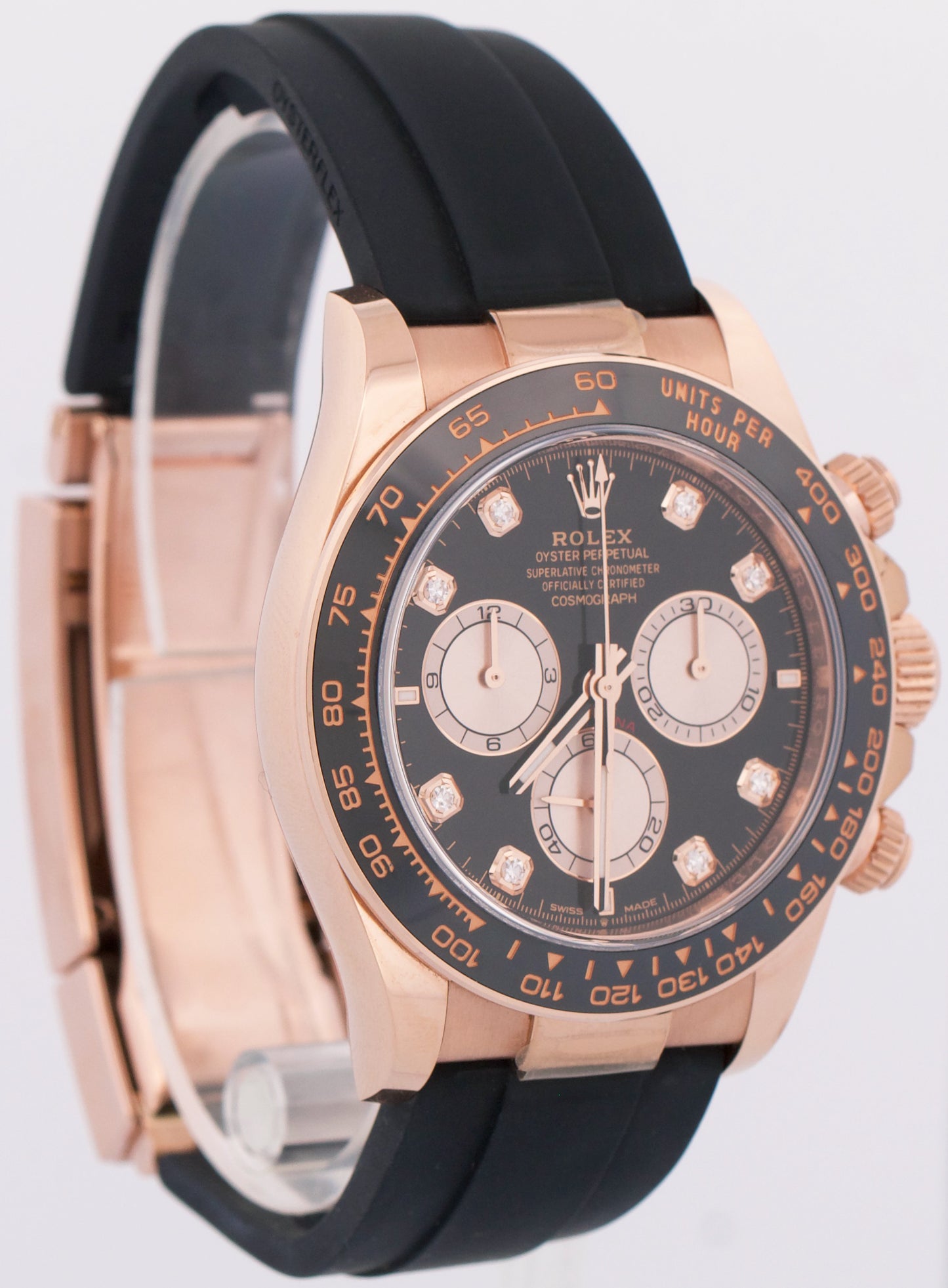 2024 PAPERS Rolex Daytona Cosmograph BLACK DIAMOND 18K Oysterflex 126515 BOX
