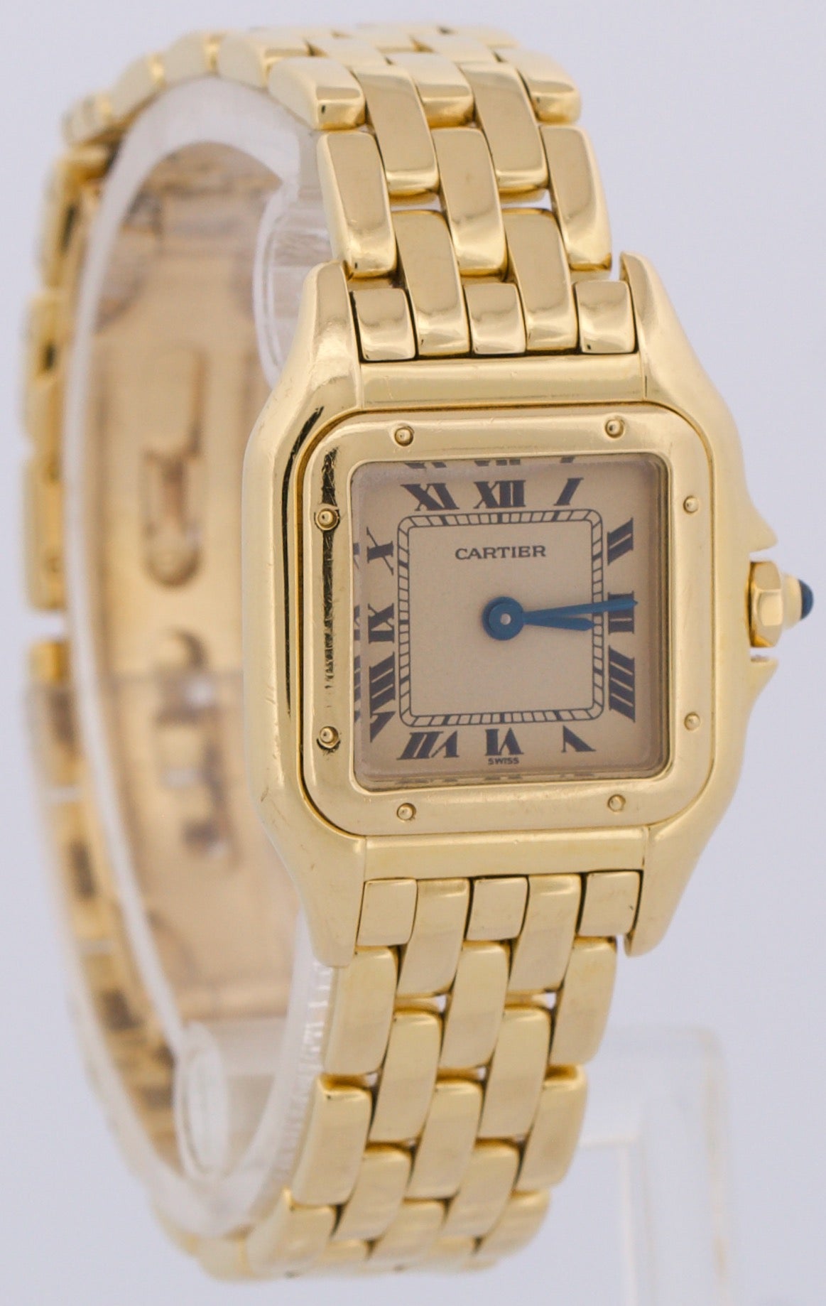 Ladies Cartier Panthere Small IVORY ROMAN 18K Yellow Gold 22mm Quartz 866911