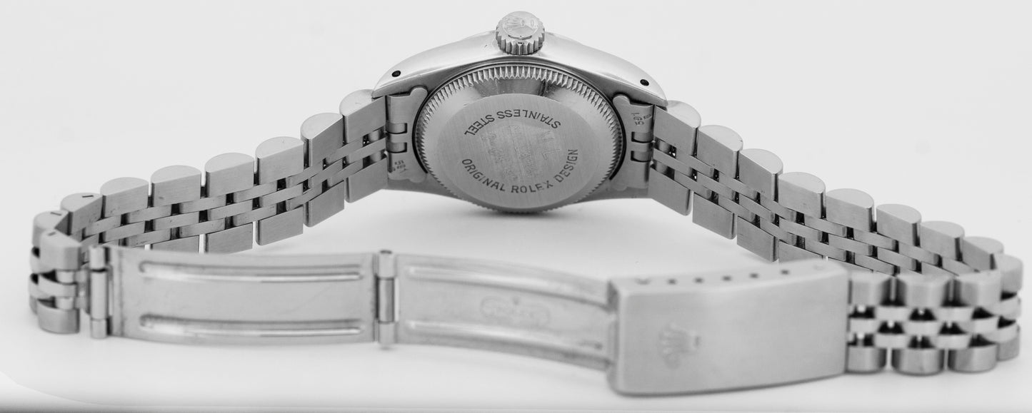 PAPERS Rolex Oyster Perpetual Silver POOL INTAIRDRIL Steel 24mm Watch 67180 BOX