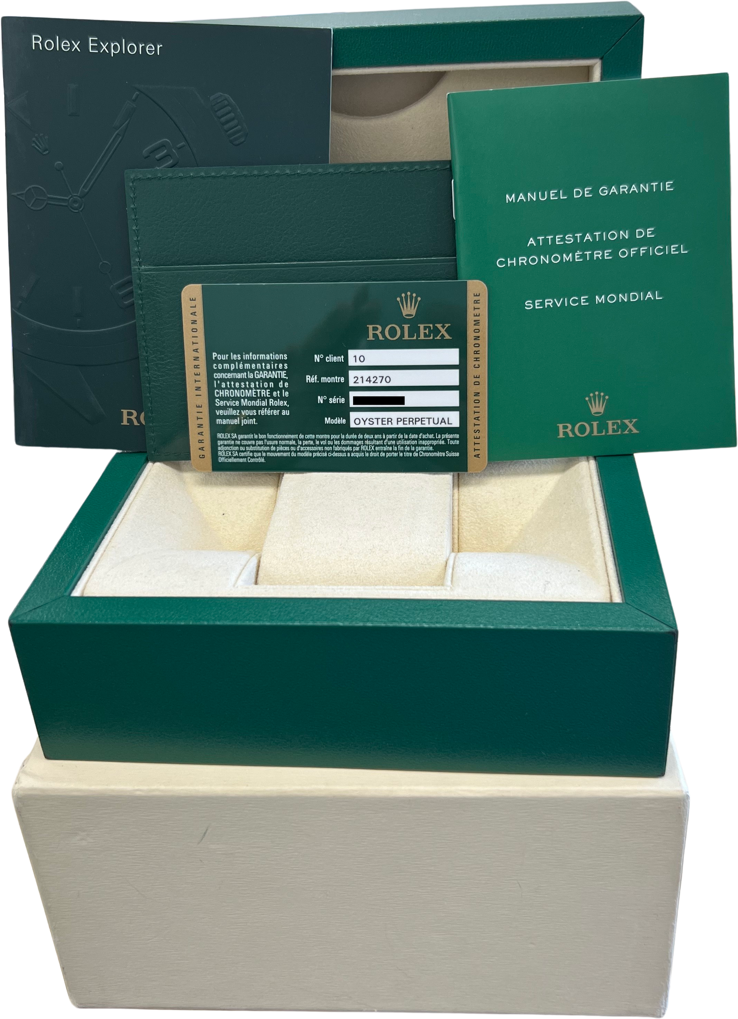 MINT PAPERS Rolex Explorer I Black MK1 Steel 39mm Automatic Watch 214270 BOX