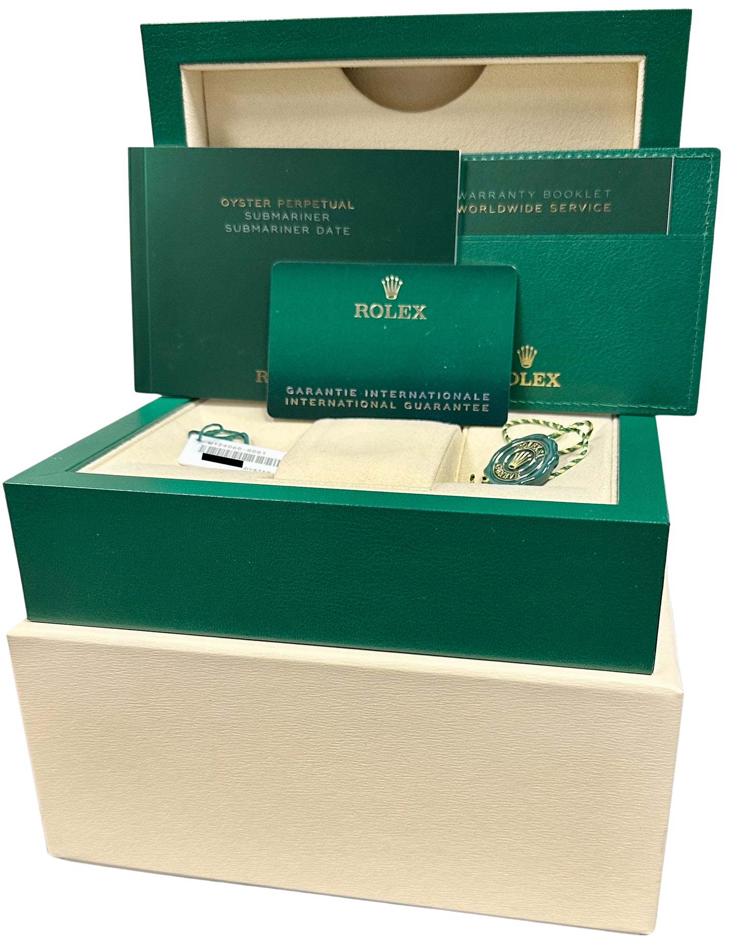 NEW STICKERED 2022 Rolex Submariner 41mm No-Date Black Steel Watch 124060 LN B+P