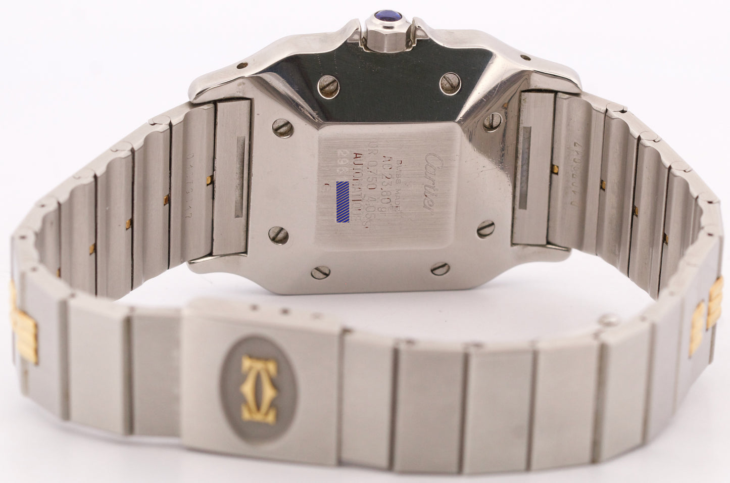 Cartier Santos Carree Two-Tone WHITE ROMAN 18k Steel Automatic 29mmX41mm 2961