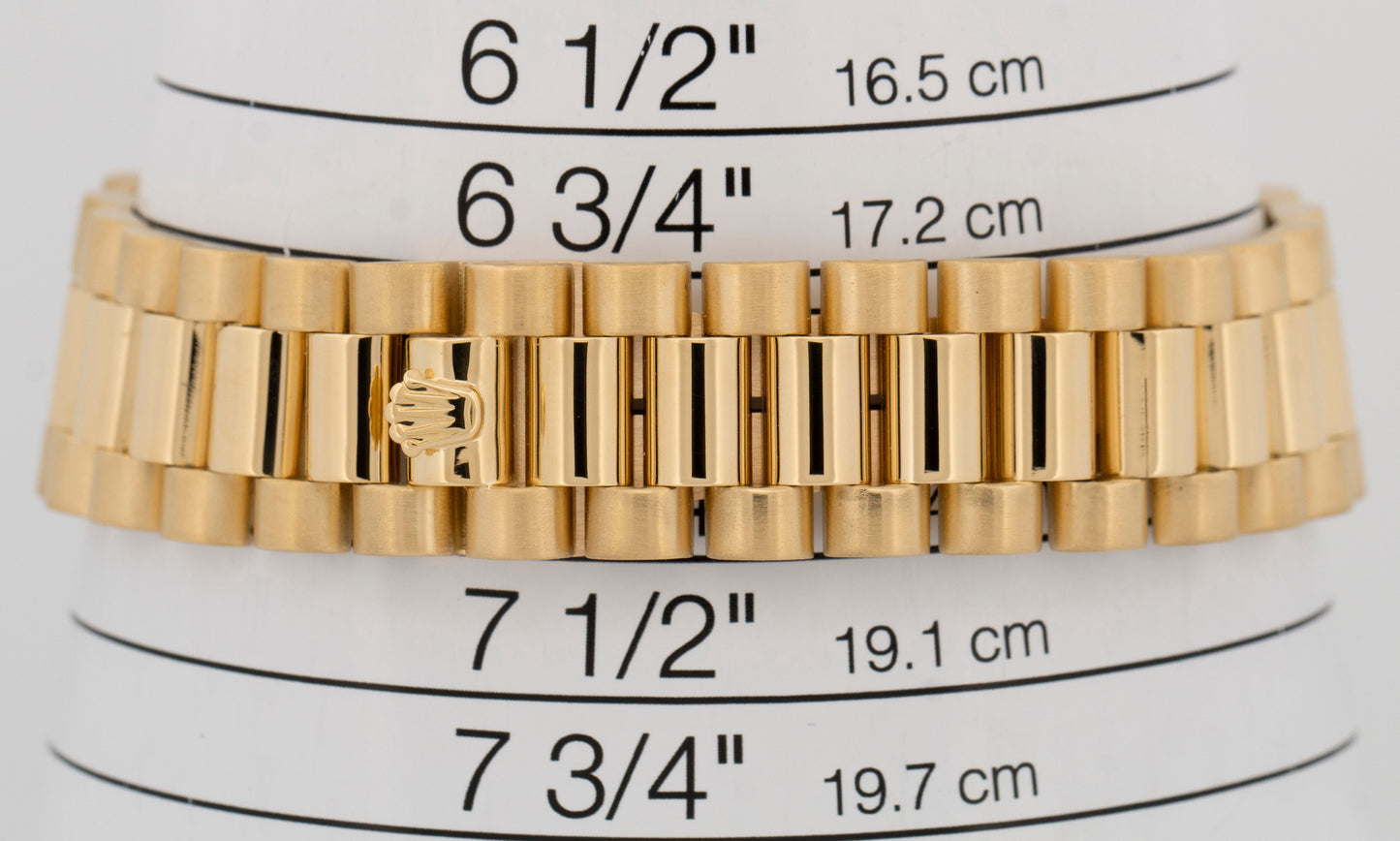MINT Rolex Day-Date President MOP DIAMOND 36mm 18K Yellow Gold Watch 18038