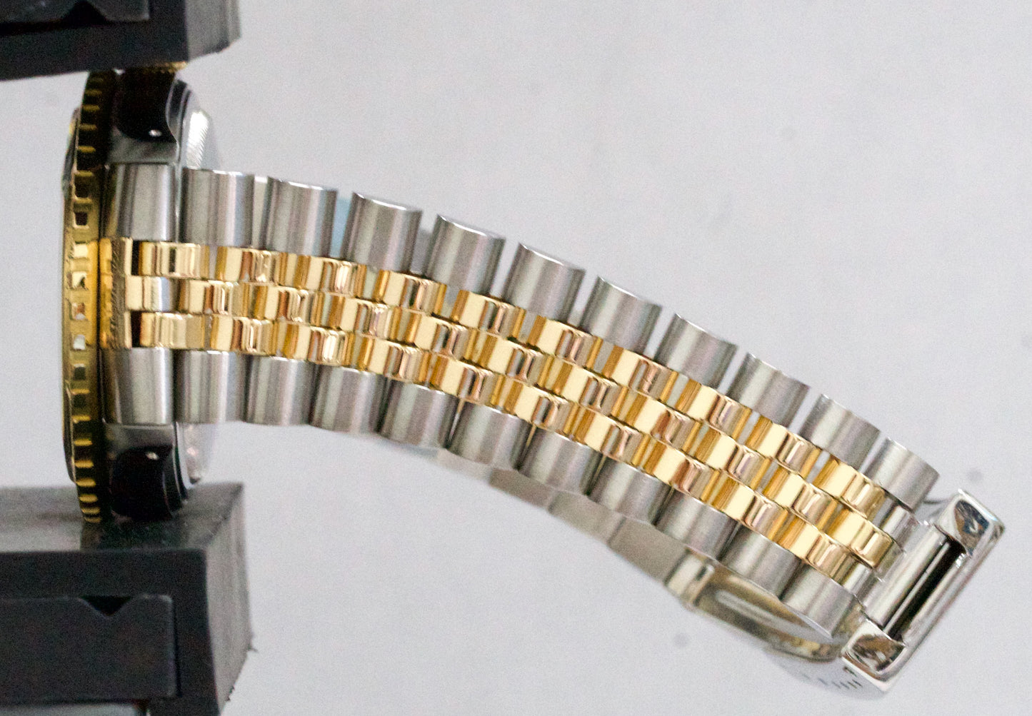 1986 Rolex DateJust 36mm BLACK Turn-O-Graph JUBILEE Steel 18K Yellow Gold 16253