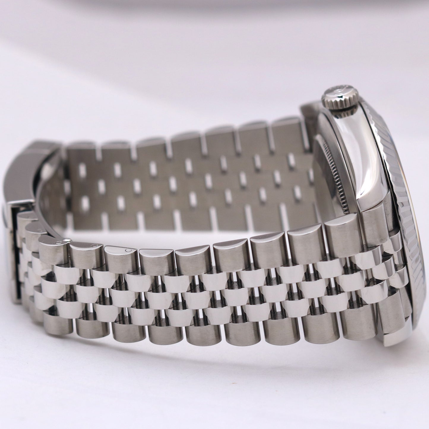 Rolex DateJust 41 Blue Stainless Steel 18K White Gold JUBILEE 41mm Watch 126334