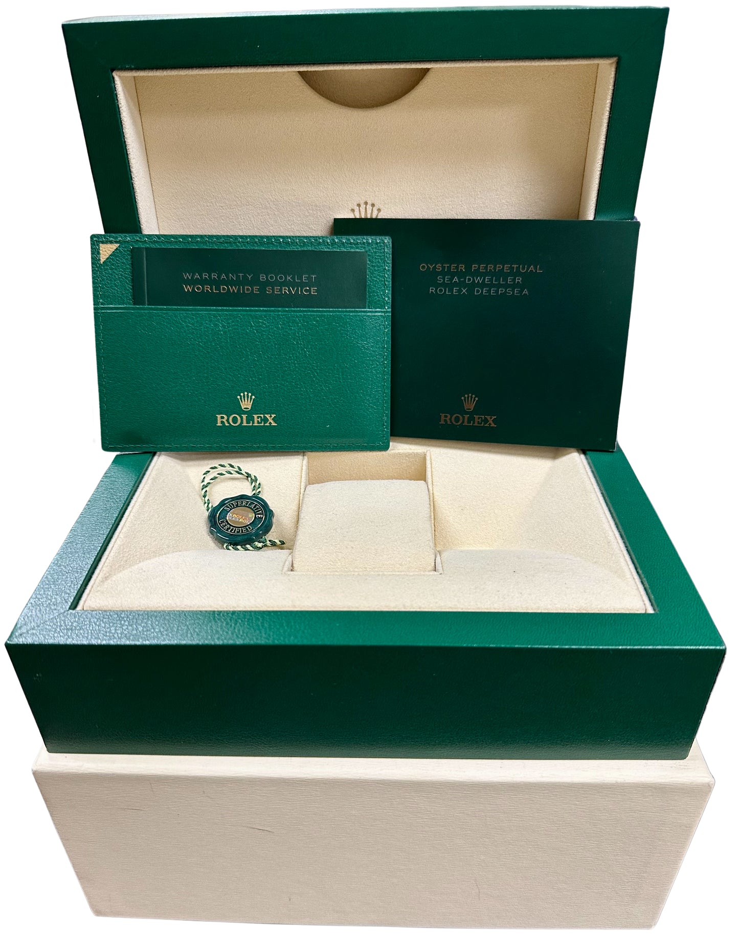 2022 Rolex Sea-Dweller Deepsea 126660 Black Stainless Steel 44mm Dive Watch BOX