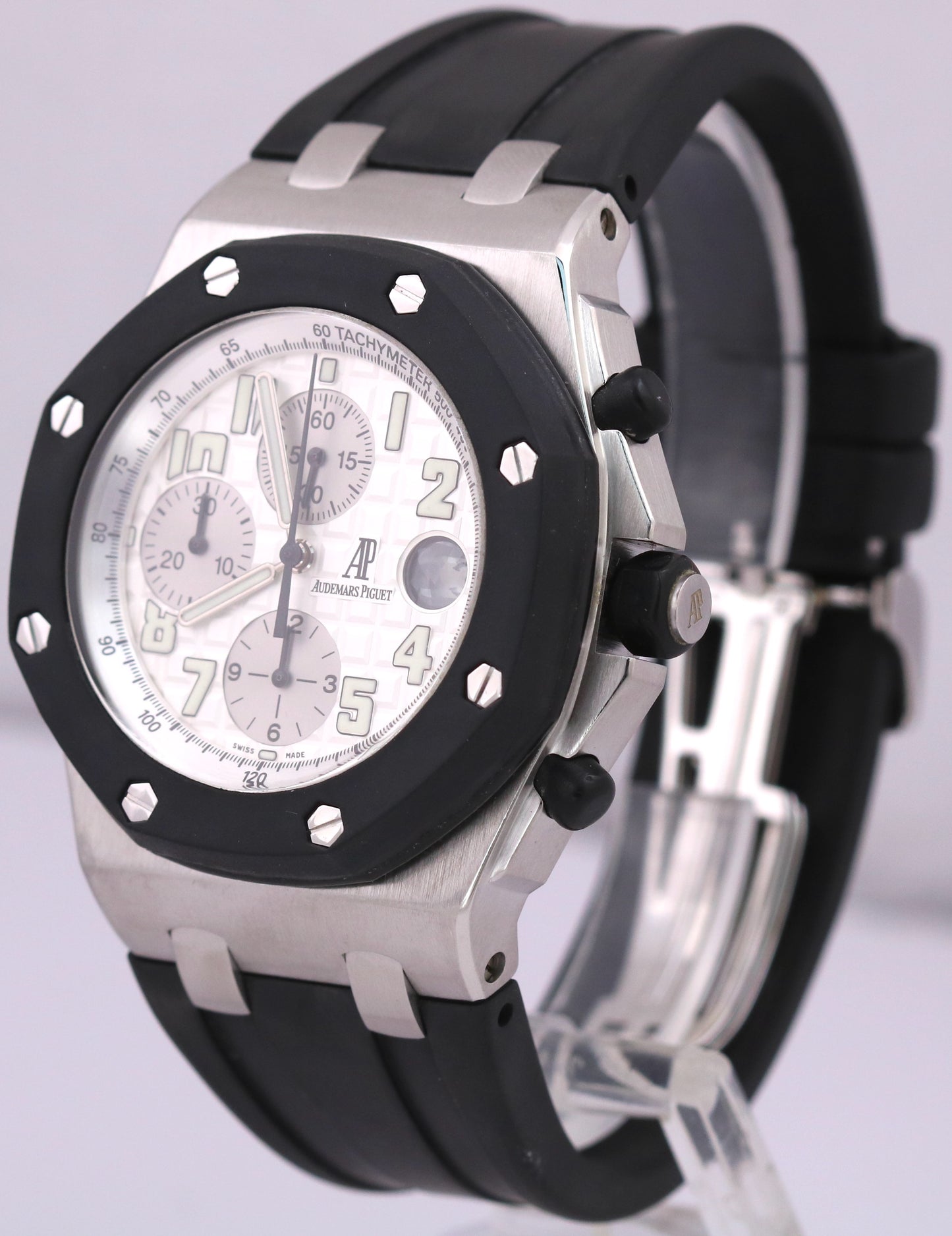 Audemars Piguet Royal Oak Offshore Chronograph Steel White 42mm Rubber 25940SK