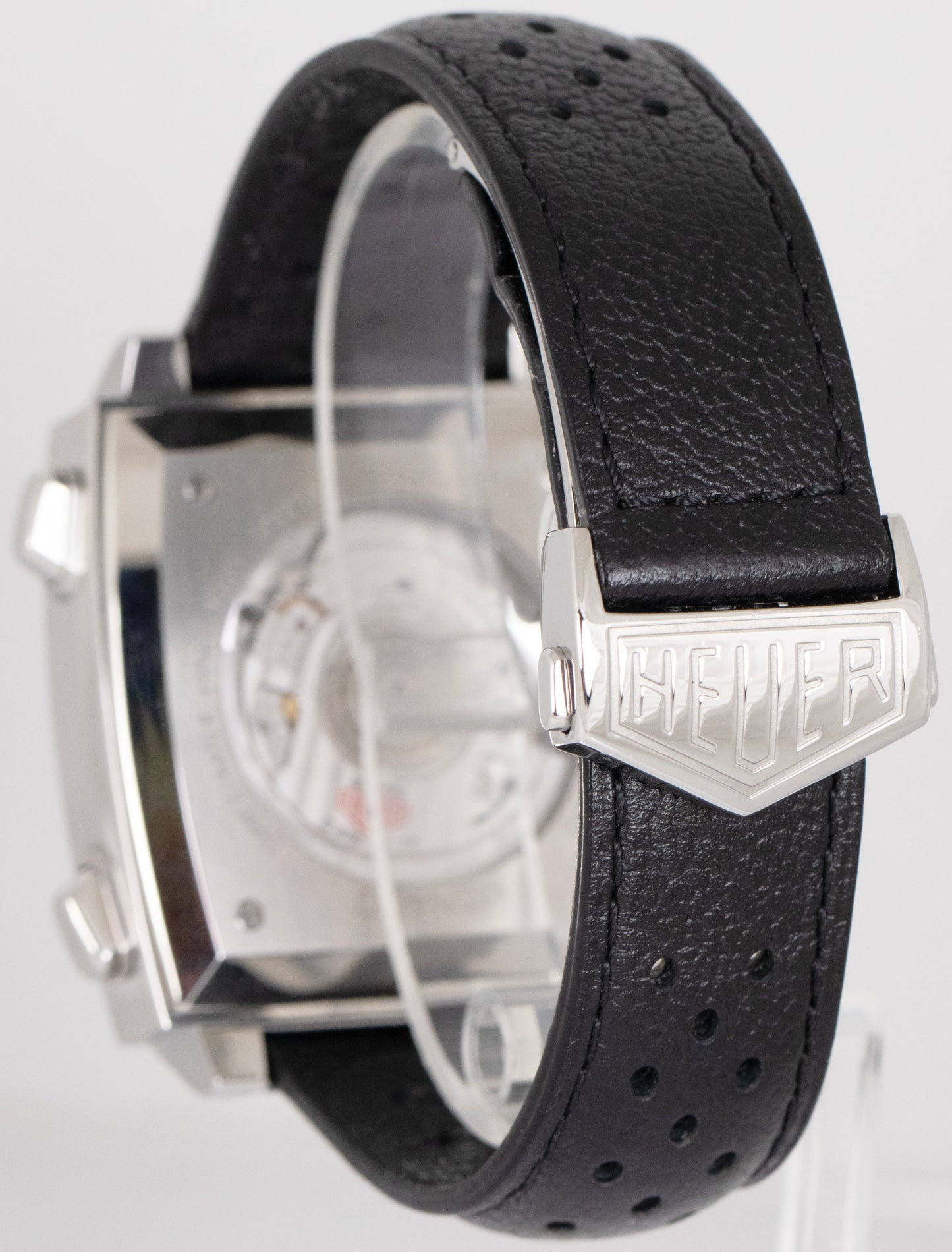 MINT 2021 PAPERS Tag Heuer Monaco Blue Chronograph Steel 39mm Watch CAW211P B+P