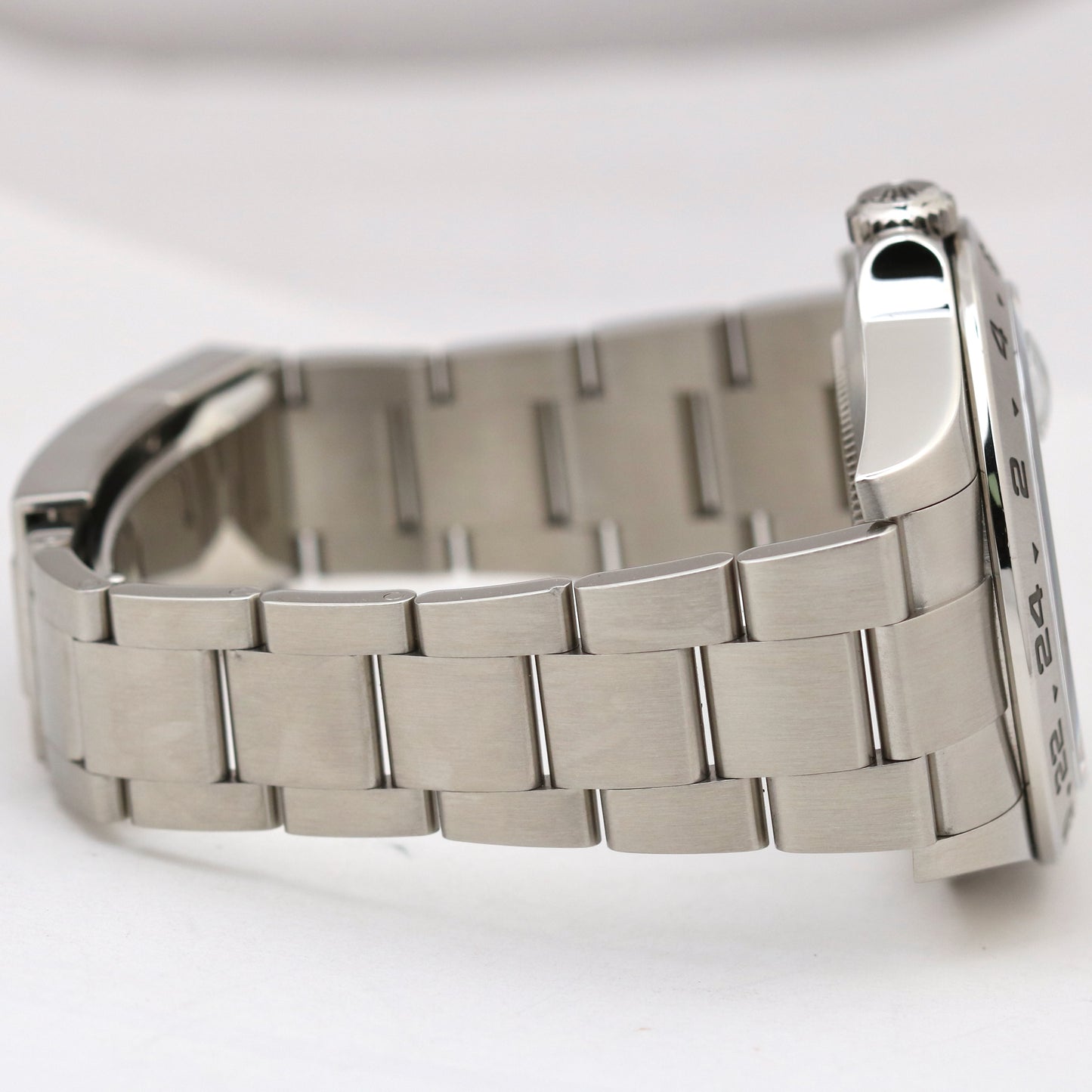 MINT 2018 Rolex Explorer II PAPERS 42mm 216570 White Orange Date Stainless B+P