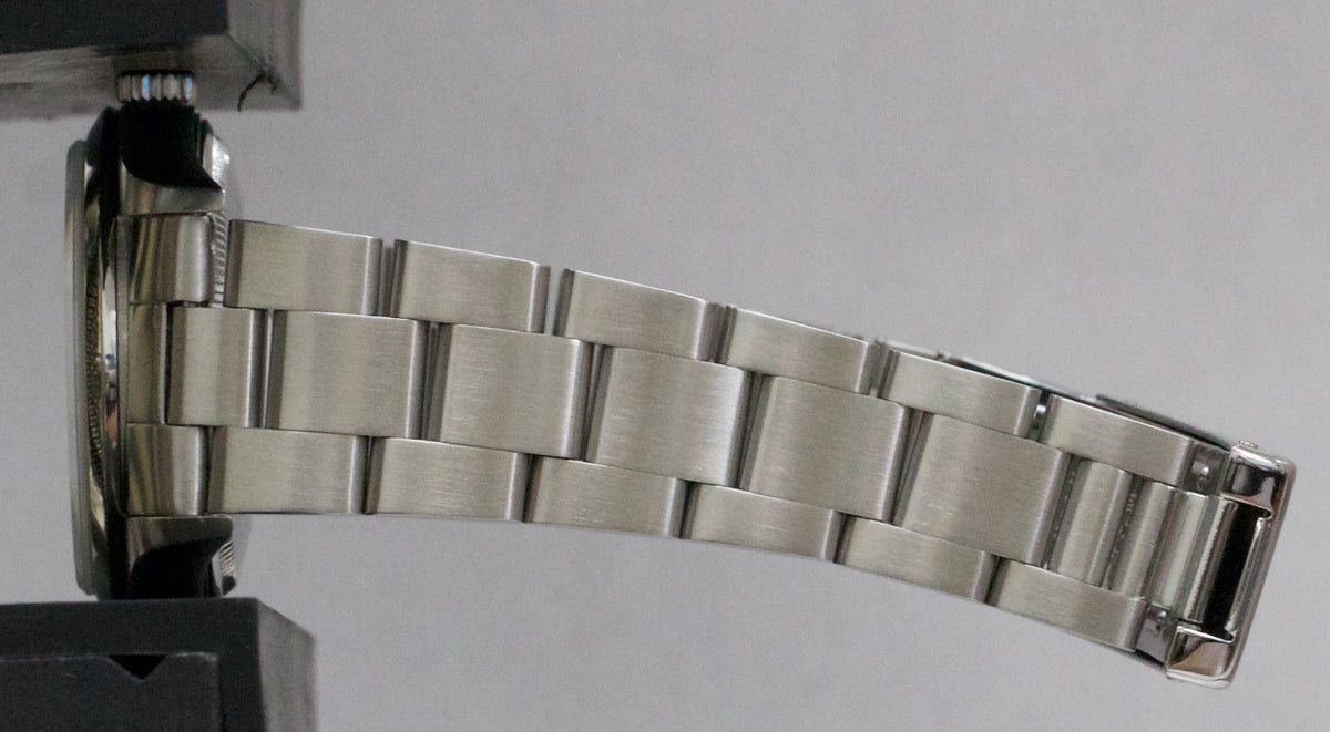1999 Rolex Oyster Perpetual Air-King 14000 Silver Dominos Steel 34mm Watch