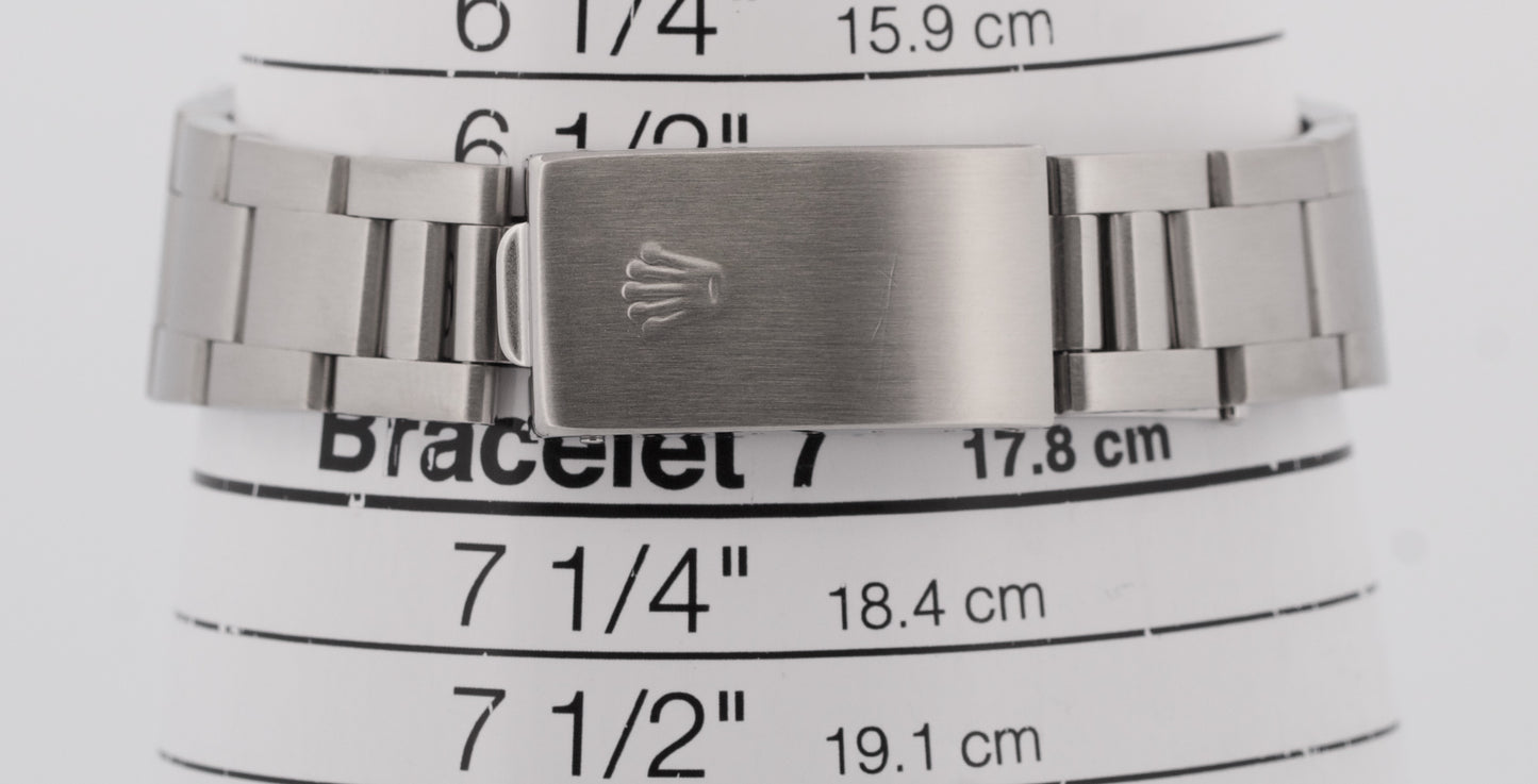 PAPERS Rolex Oyster Perpetual Air-King BLUE 34mm 3-6-9 RSC Watch 14000 M BOX